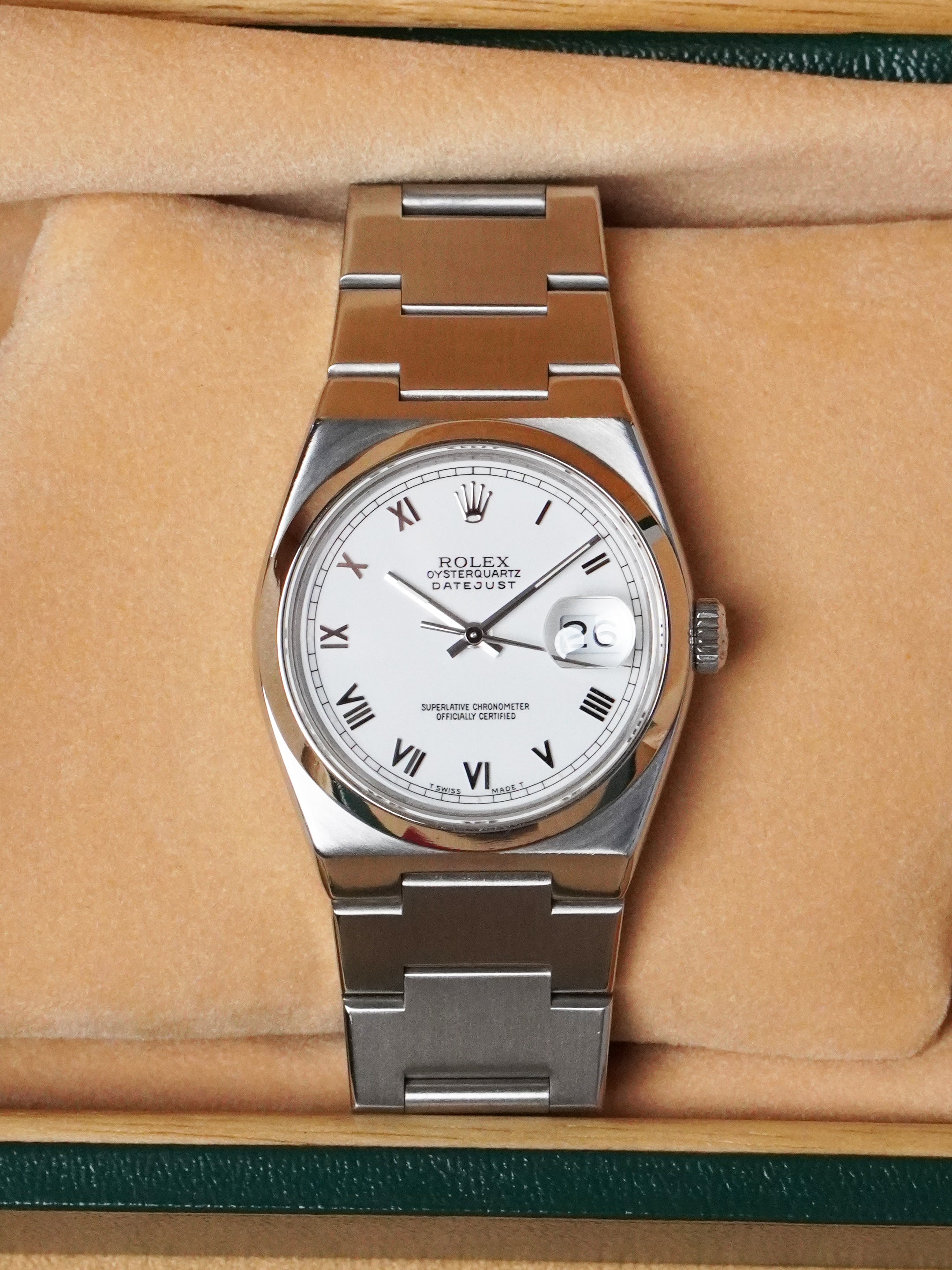 Rolex Datejust Oysterquartz 17000 - Stainless Steel, White Dial, Quartz, Box Only (1990)