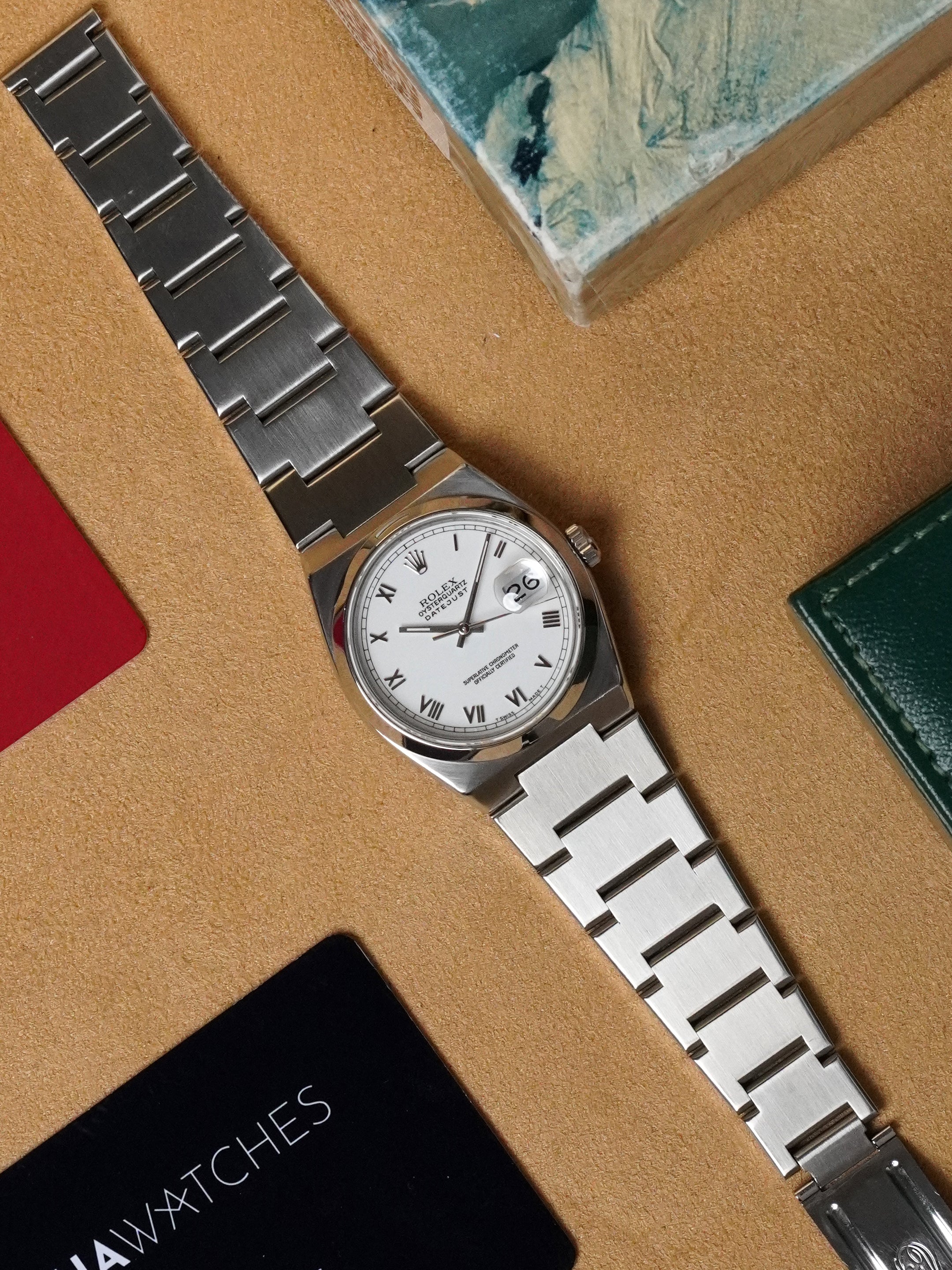 Rolex Datejust Oysterquartz 17000 - Stainless Steel, White Dial, Quartz, Box Only (1990)