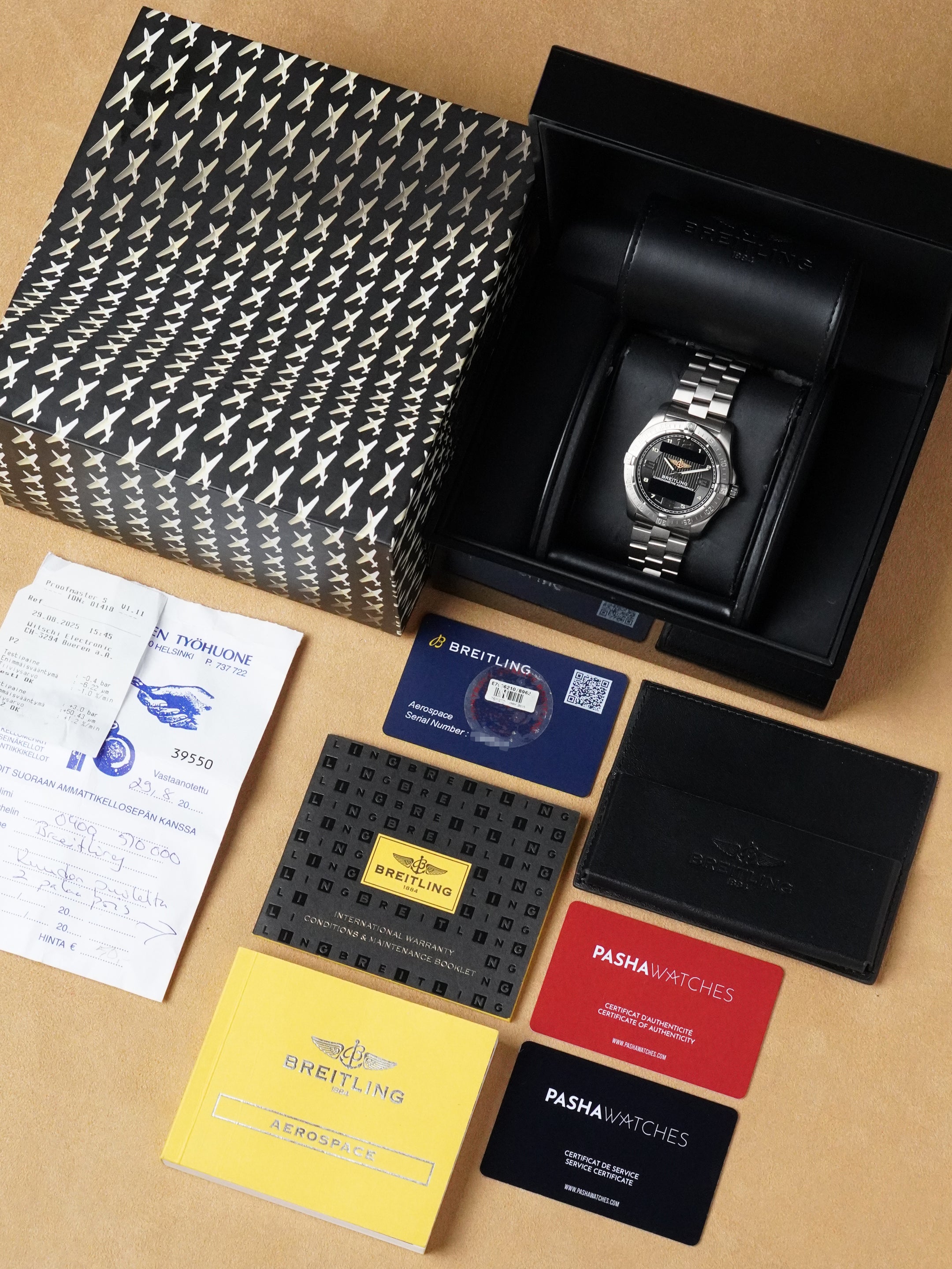 Breitling Aerospace Avantage E7936210/B962 - Titanium, Black Dial, Quartz, Full Set (2015)