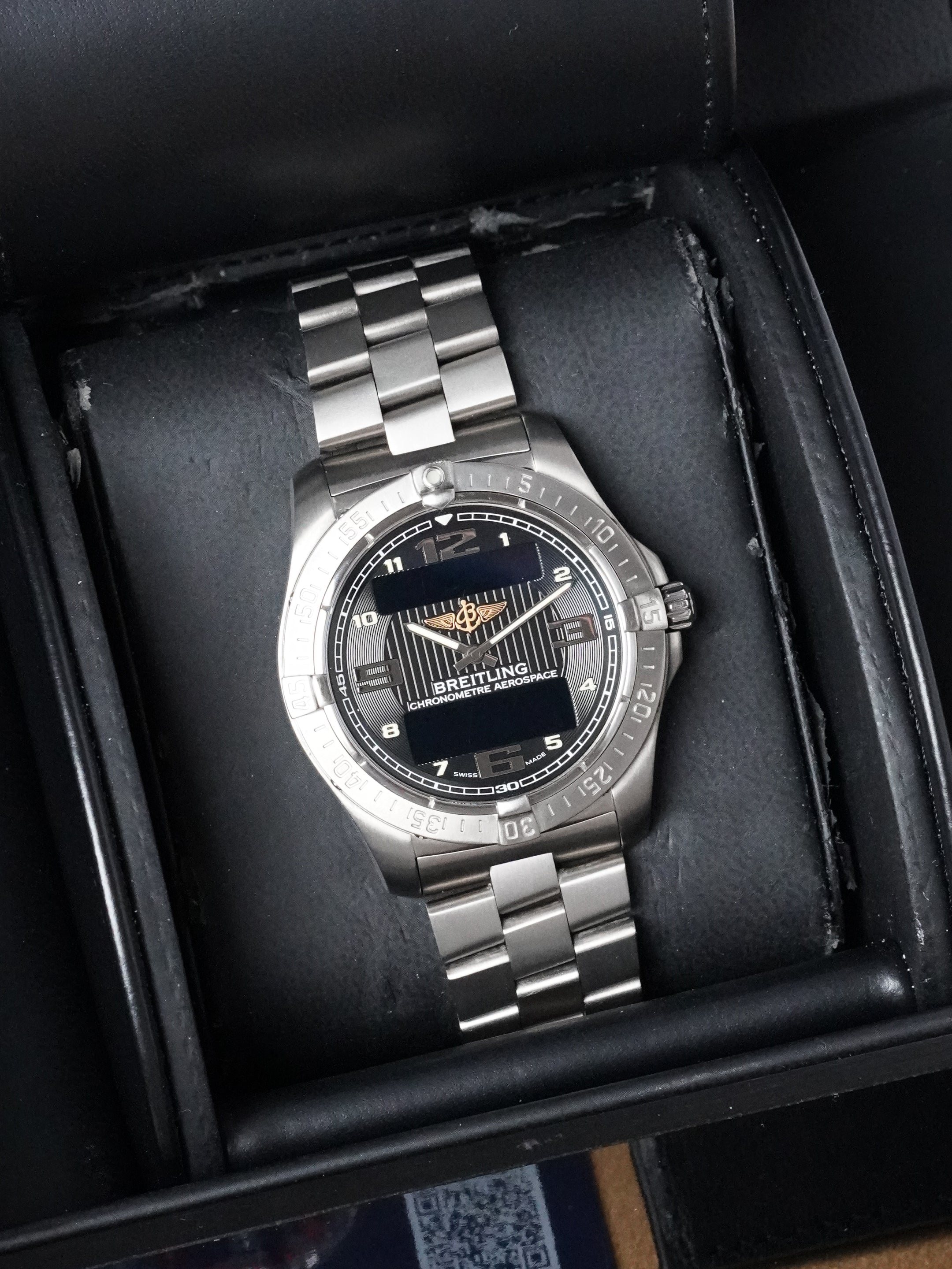 Breitling Aerospace Avantage E7936210/B962 - Titanium, Black Dial, Quartz, Full Set (2015)