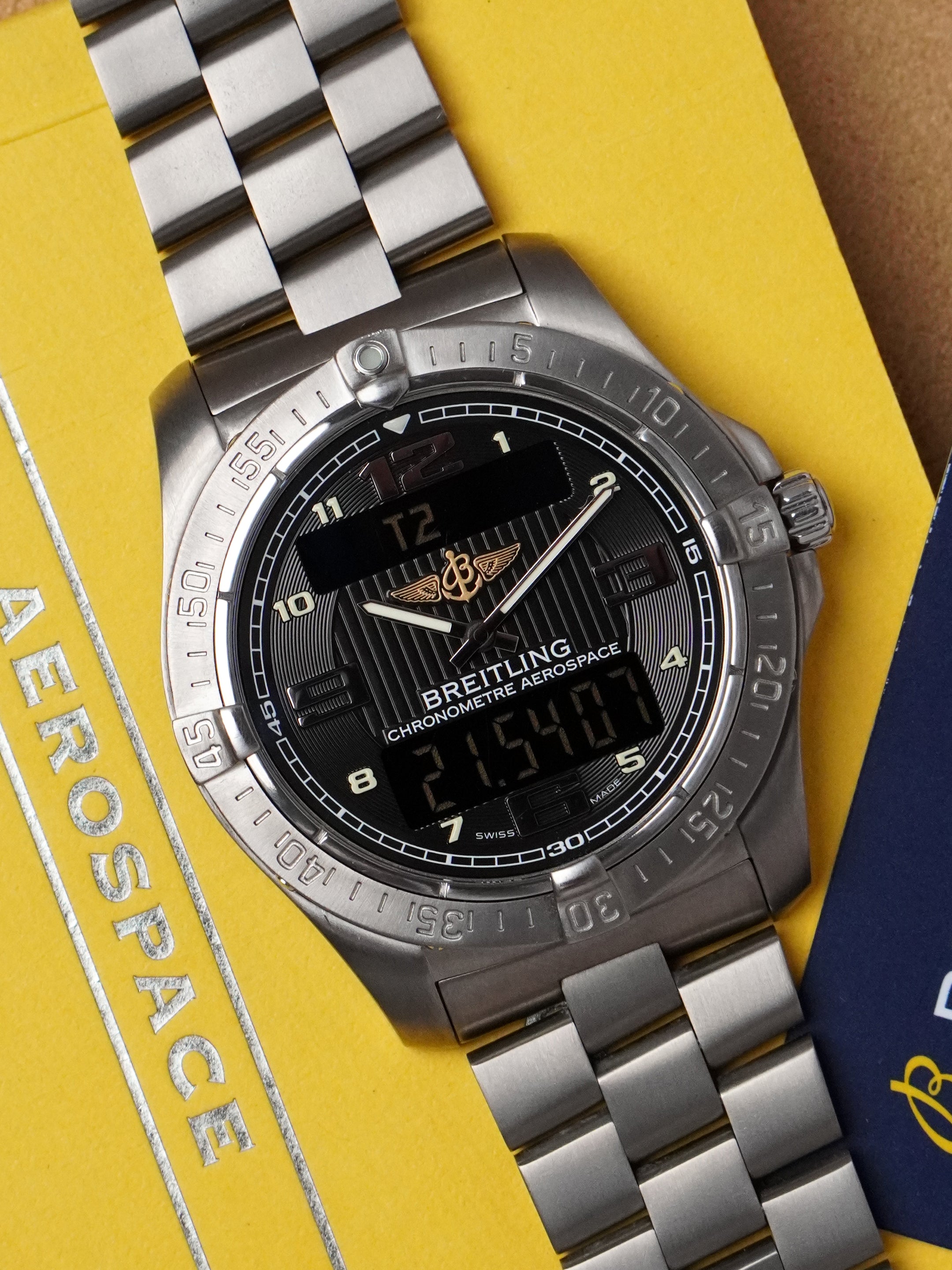 Breitling Aerospace Avantage E7936210/B962 - Titanium, Black Dial, Quartz, Full Set (2015)