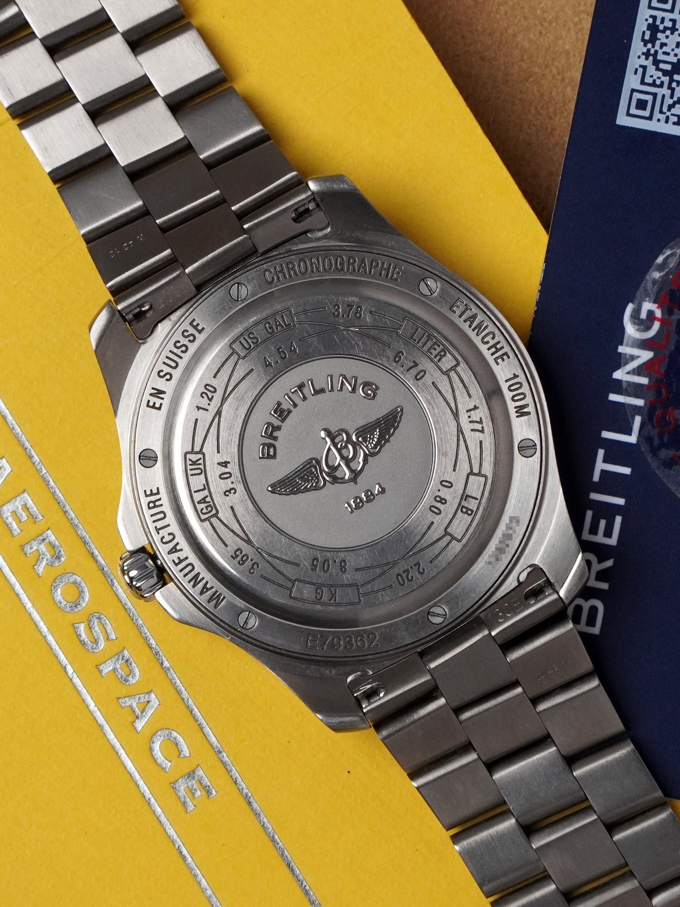 Breitling Aerospace Avantage E7936210/B962 - Titanium, Black Dial, Quartz, Full Set (2015)