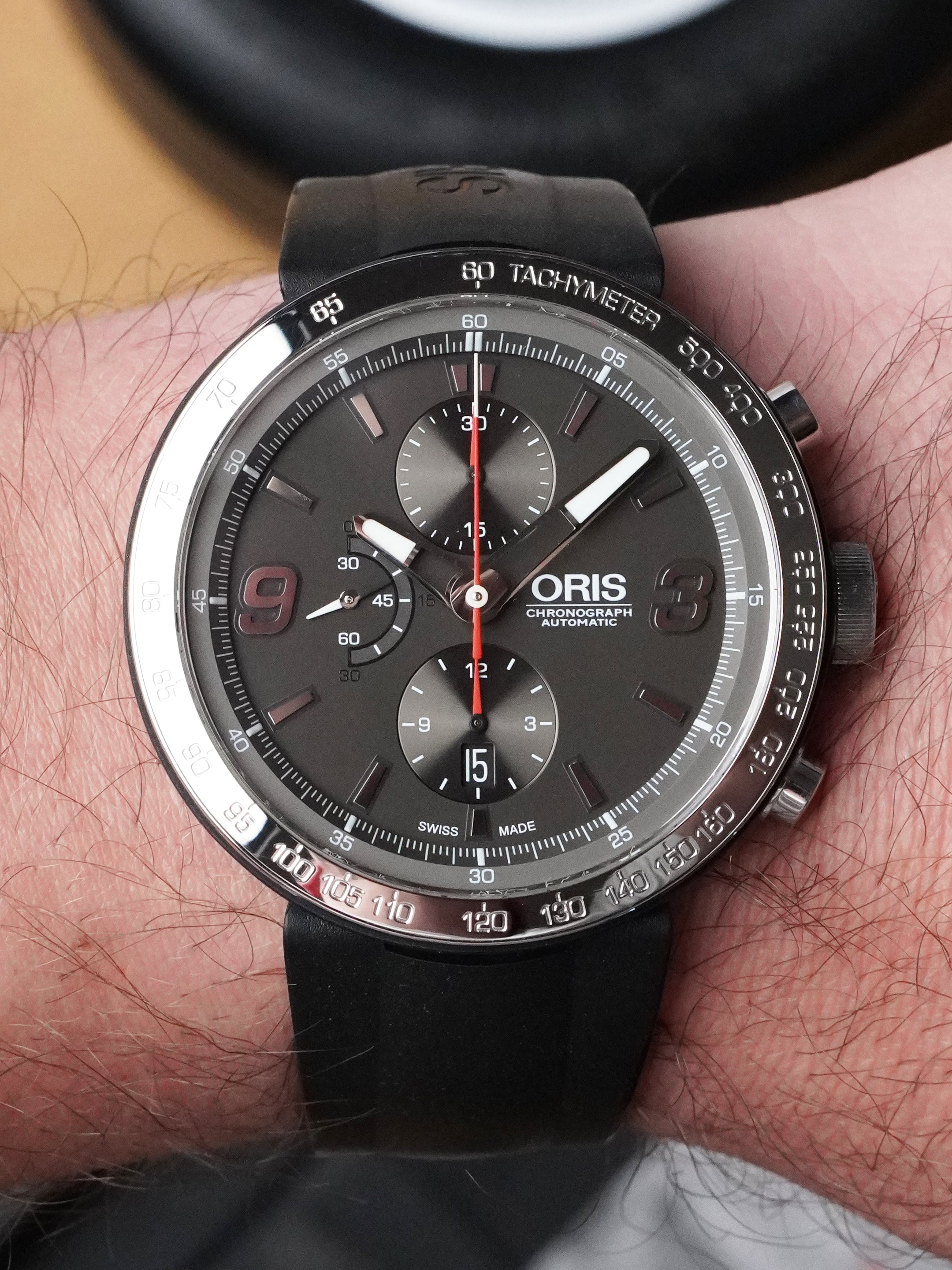 Oris TT1 Chronograph 01 674 7659 4163-07 4 25 06 - Steel, Grey Dial, Automatic, Box Only (2014)