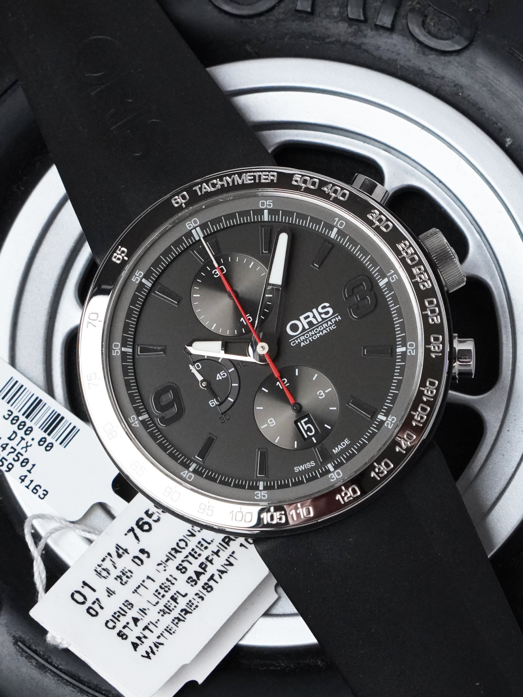 Oris TT1 Chronograph 01 674 7659 4163-07 4 25 06 - Steel, Grey Dial, Automatic, Box Only (2014)