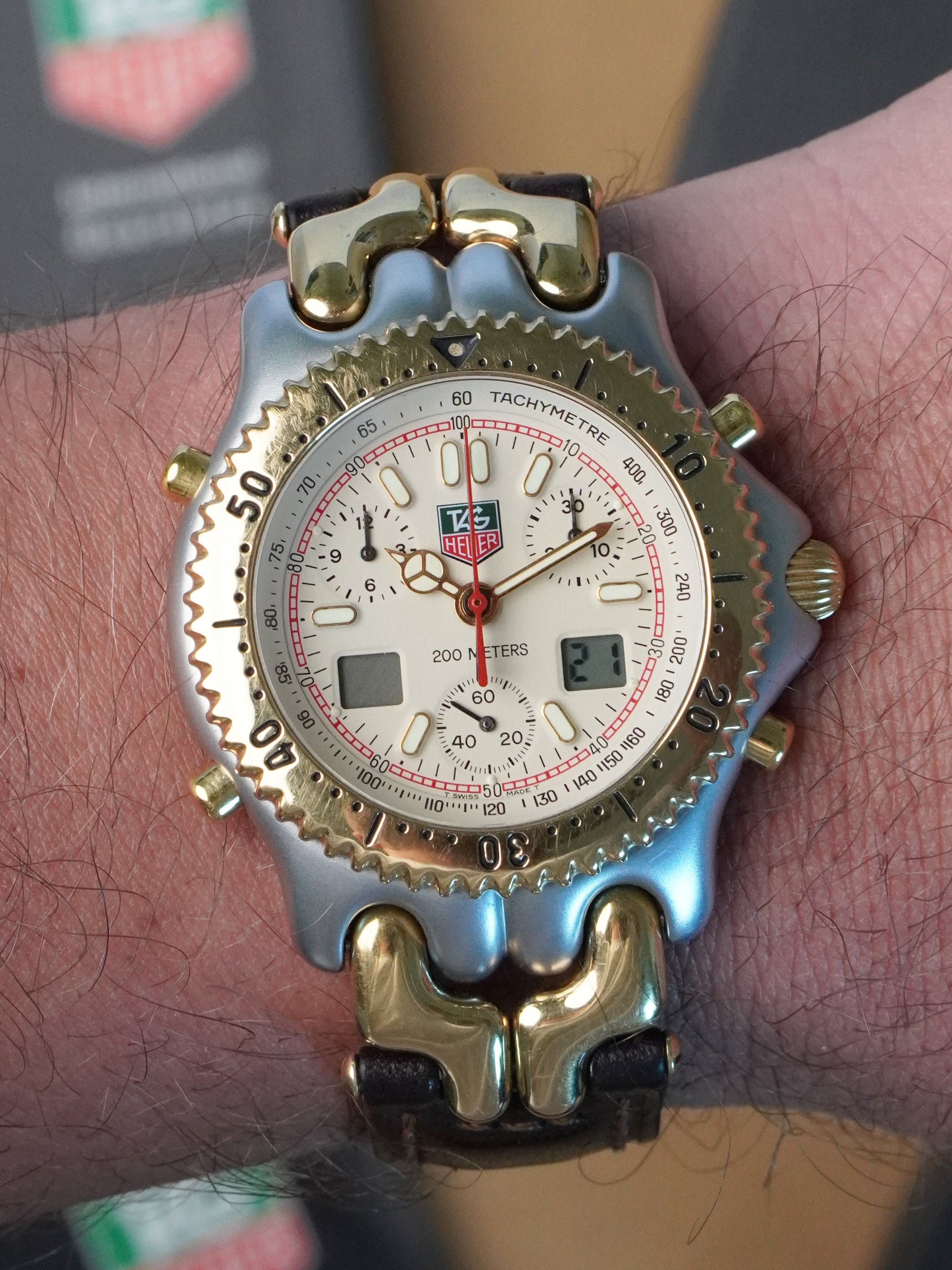 TAG Heuer S/EL Quartz Chronograph S25.706C - Ayrton Senna, Full Set (1993)