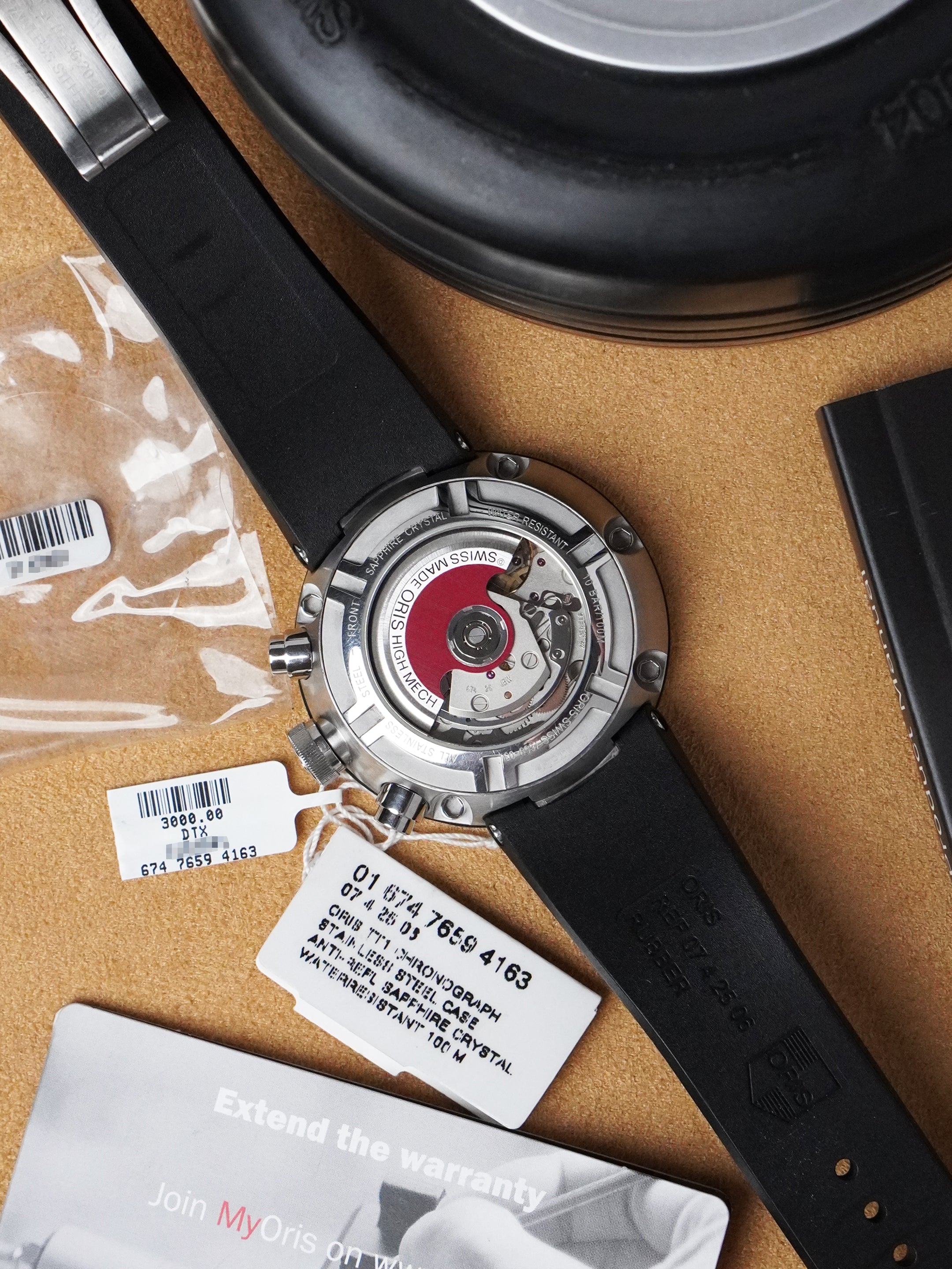 Oris TT1 Chronograph 01 674 7659 4163-07 4 25 06 - Steel, Grey Dial, Automatic, Box Only (2014)