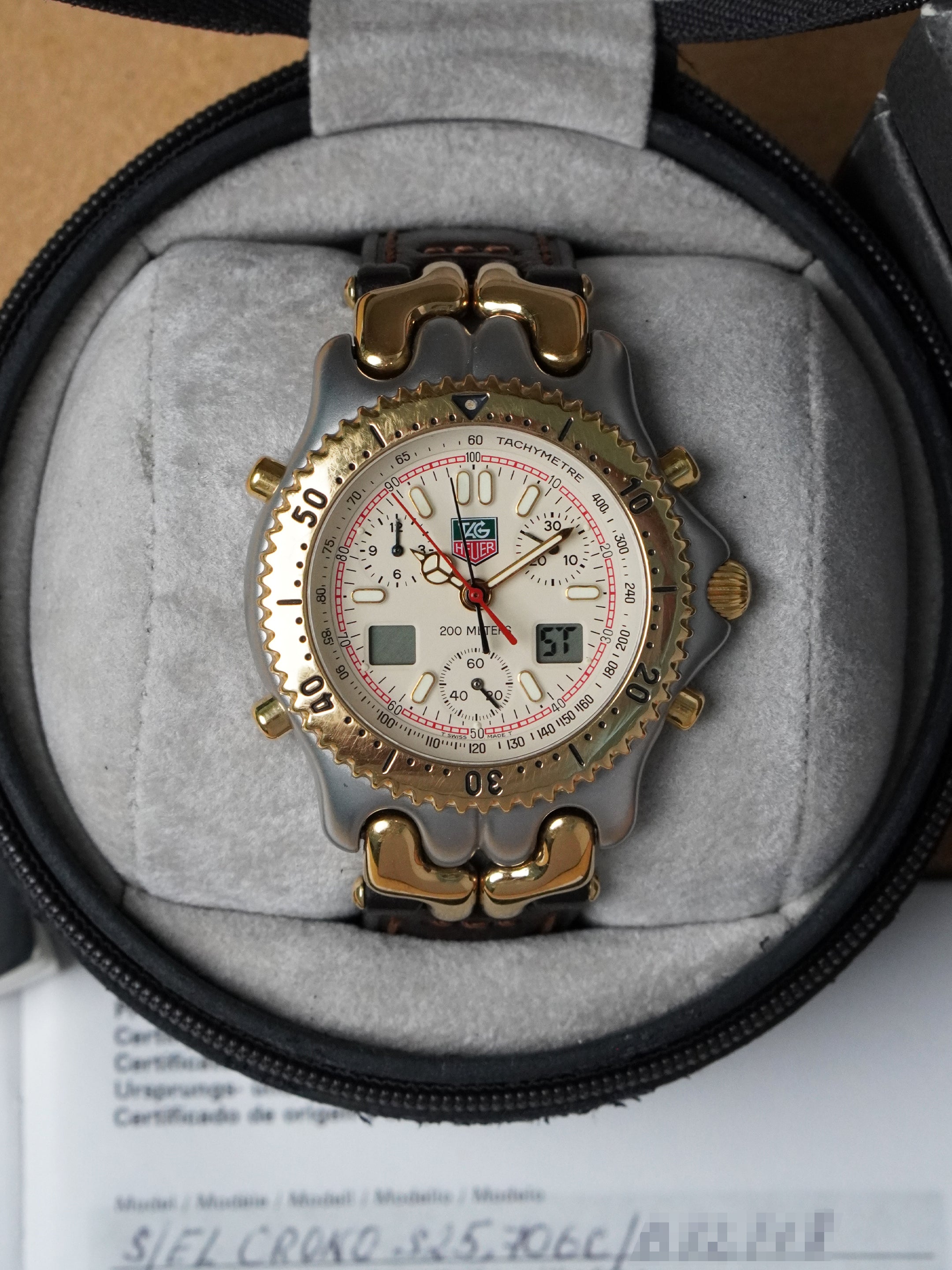 TAG Heuer S/EL Quartz Chronograph S25.706C - Ayrton Senna, Full Set (1993)
