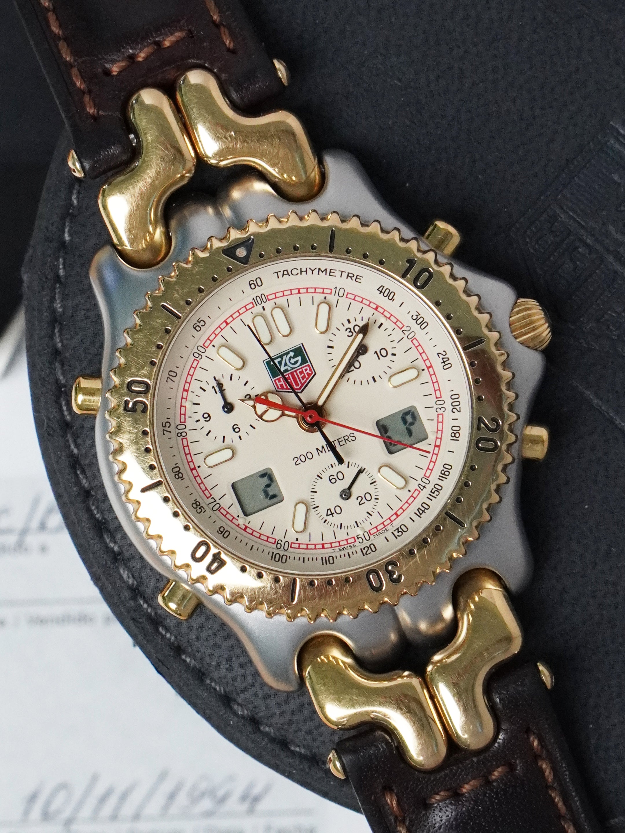 TAG Heuer S/EL Quartz Chronograph S25.706C - Ayrton Senna, Full Set (1993)