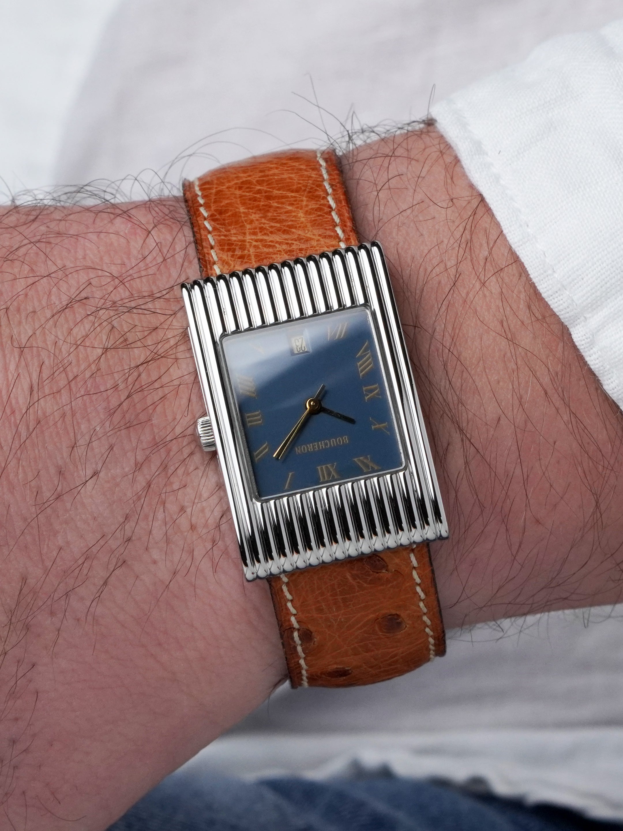 Boucheron Reflet - Stainless Steel, Blue Dial, Quartz, Full Set (2006)