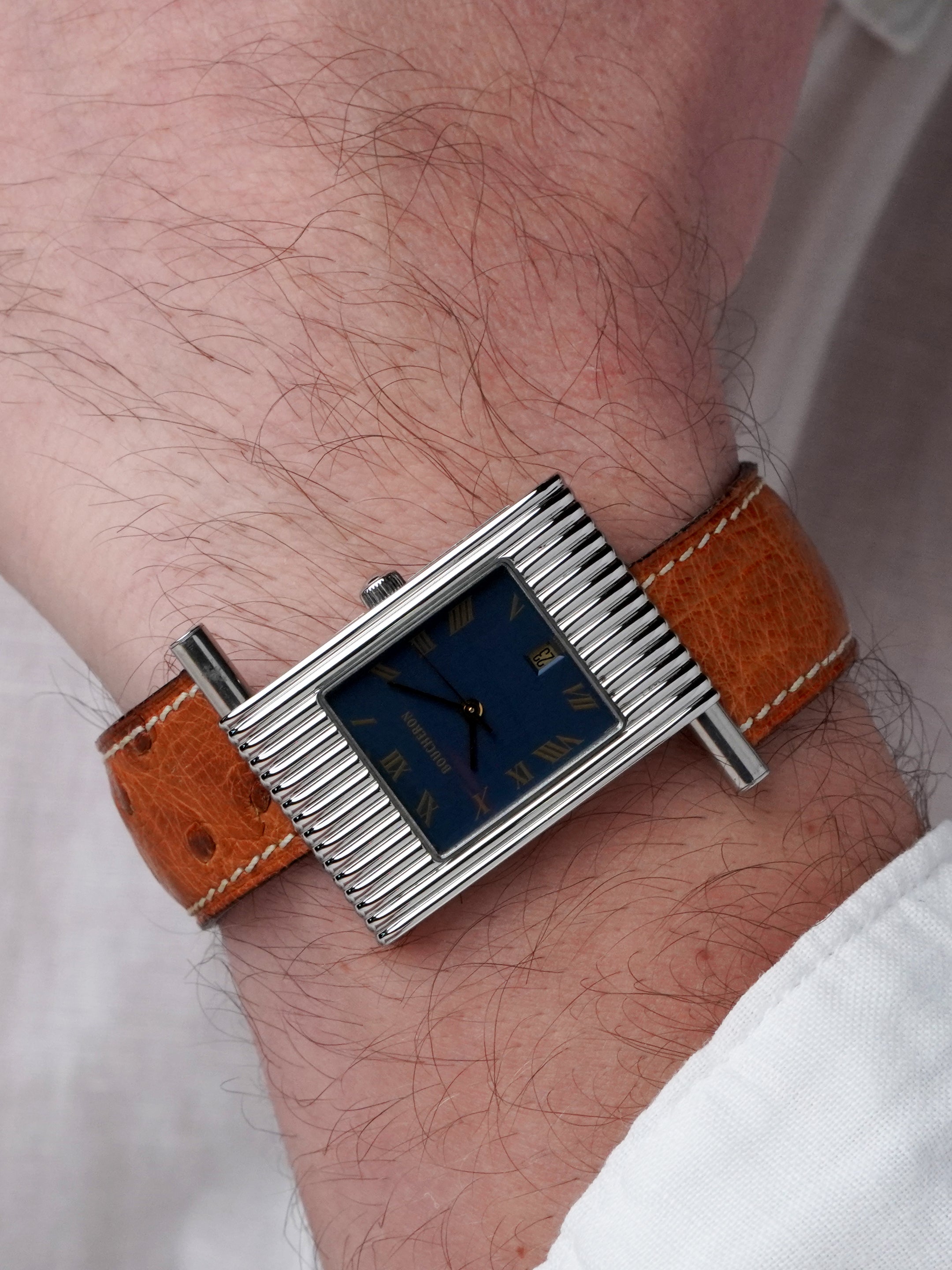 Boucheron Reflet - Stainless Steel, Blue Dial, Quartz, Full Set (2006)