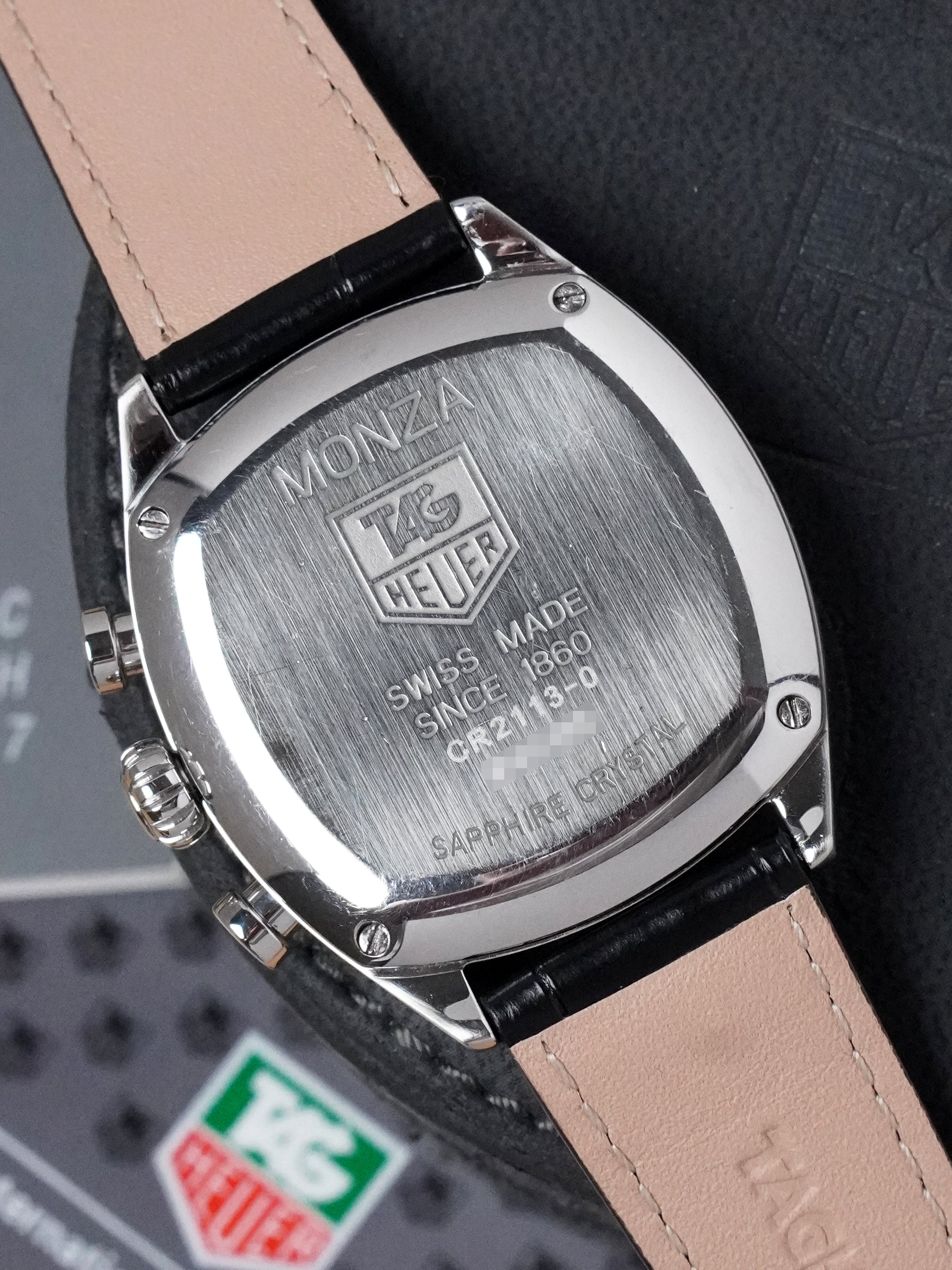 TAG Heuer Monza CR2113-0 - Stainless Steel, Black Dial, Automatic, Full Set (2003)