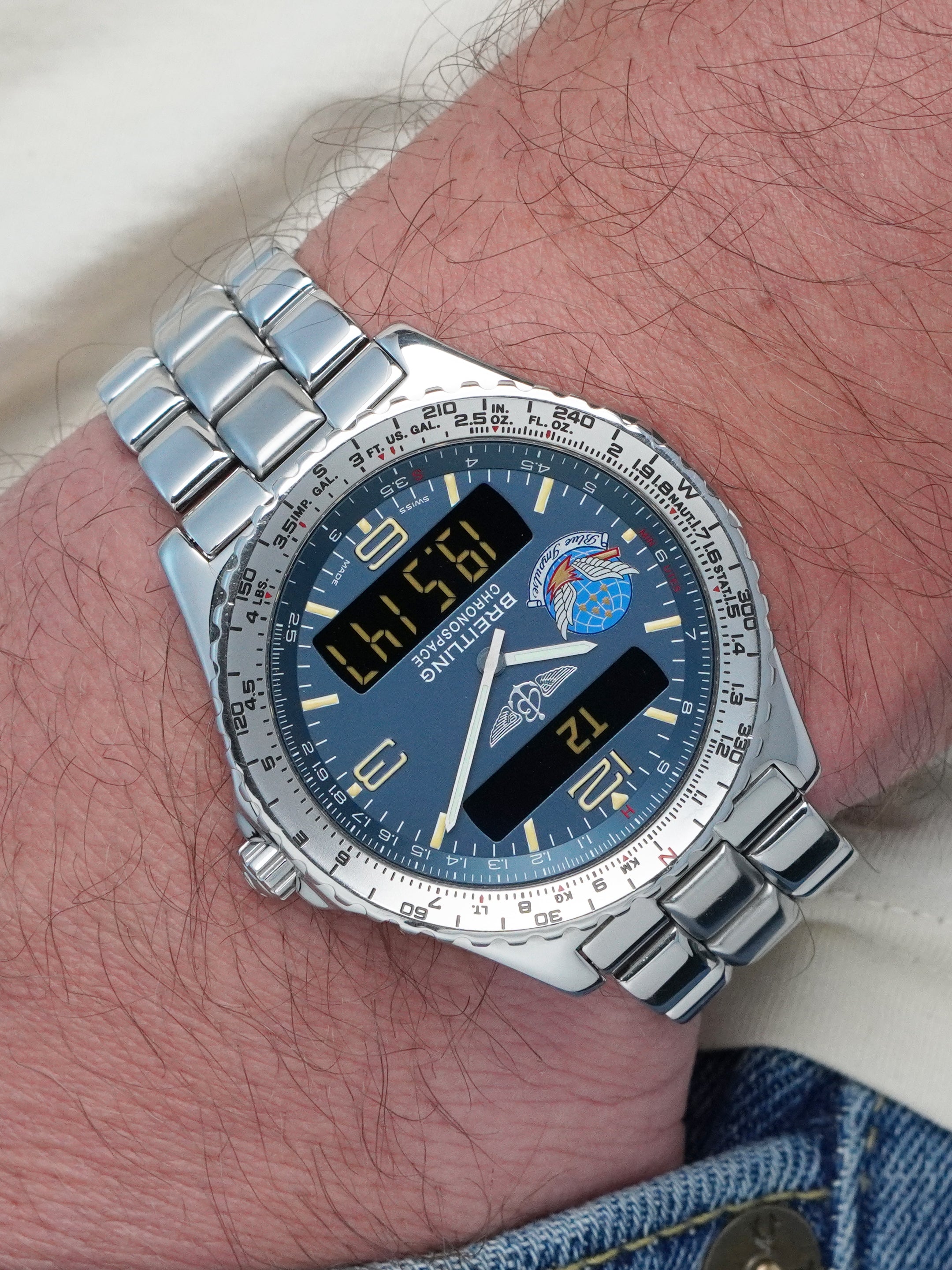 Breitling Chronospace "Blue Impulse" A56012.1 - Stainless Steel, Quartz, Full Set (1995)