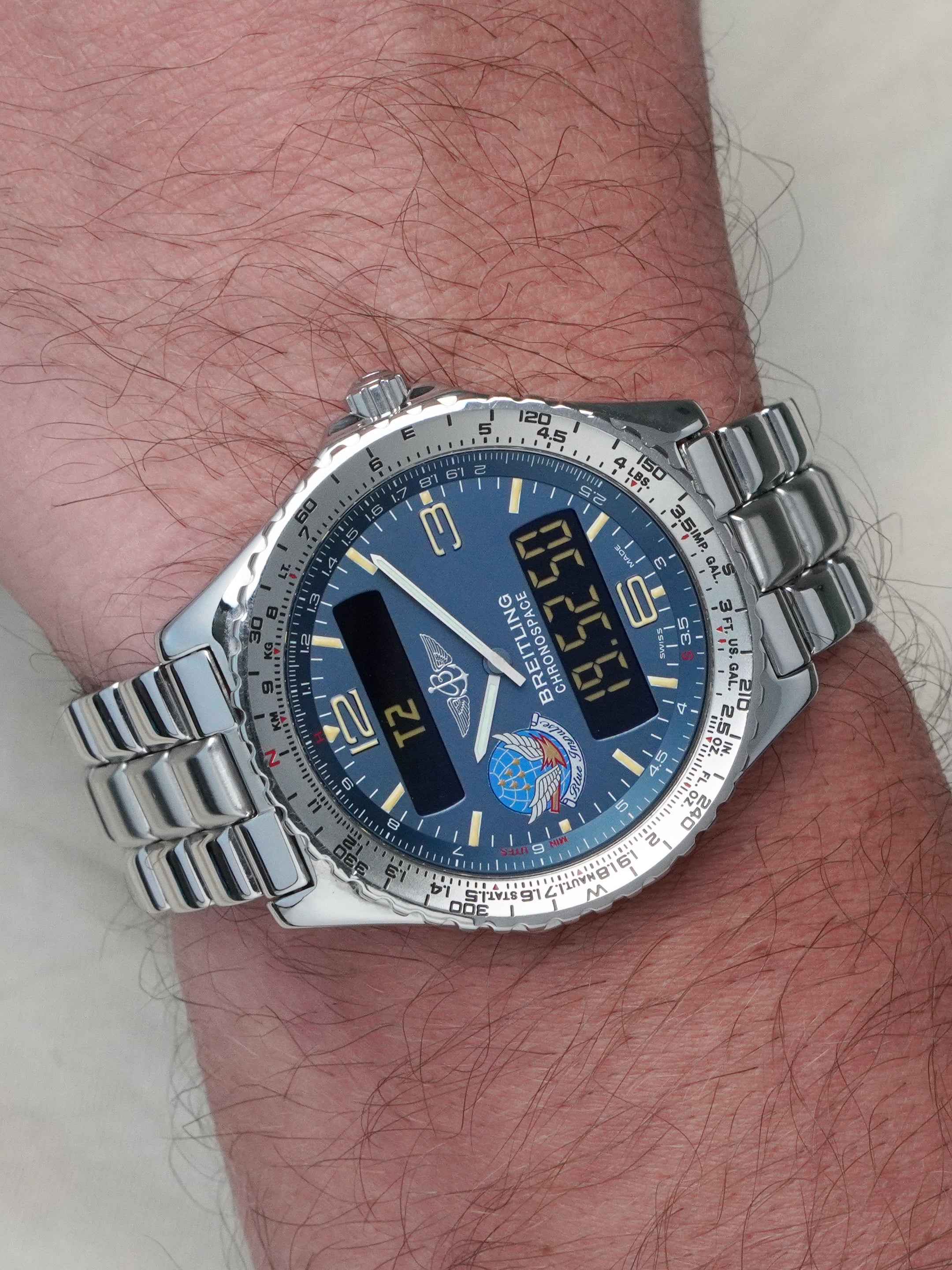 Breitling Chronospace "Blue Impulse" A56012.1 - Stainless Steel, Quartz, Full Set (1995)