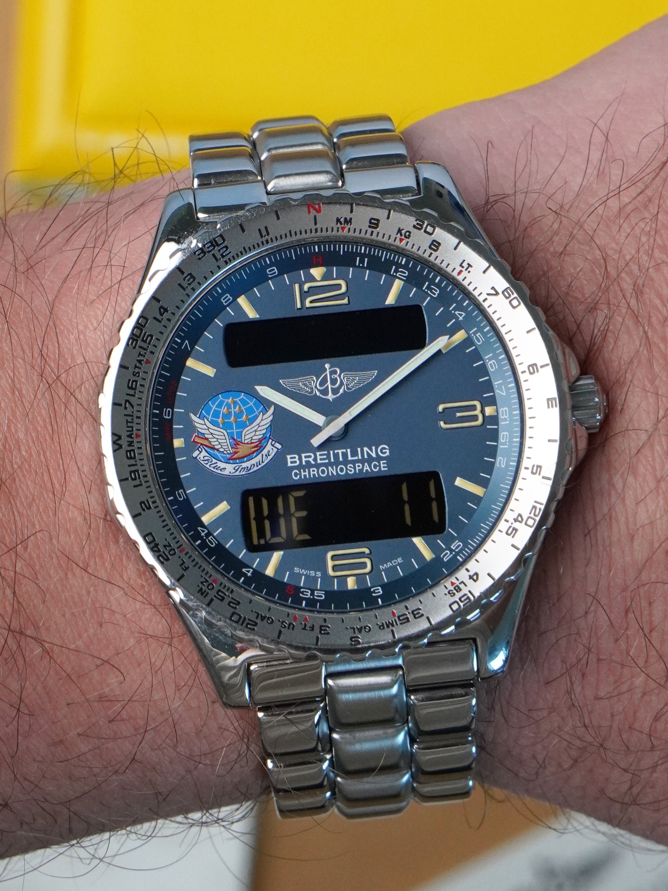 Breitling Chronospace "Blue Impulse" A56012.1 - Stainless Steel, Quartz, Full Set (1995)