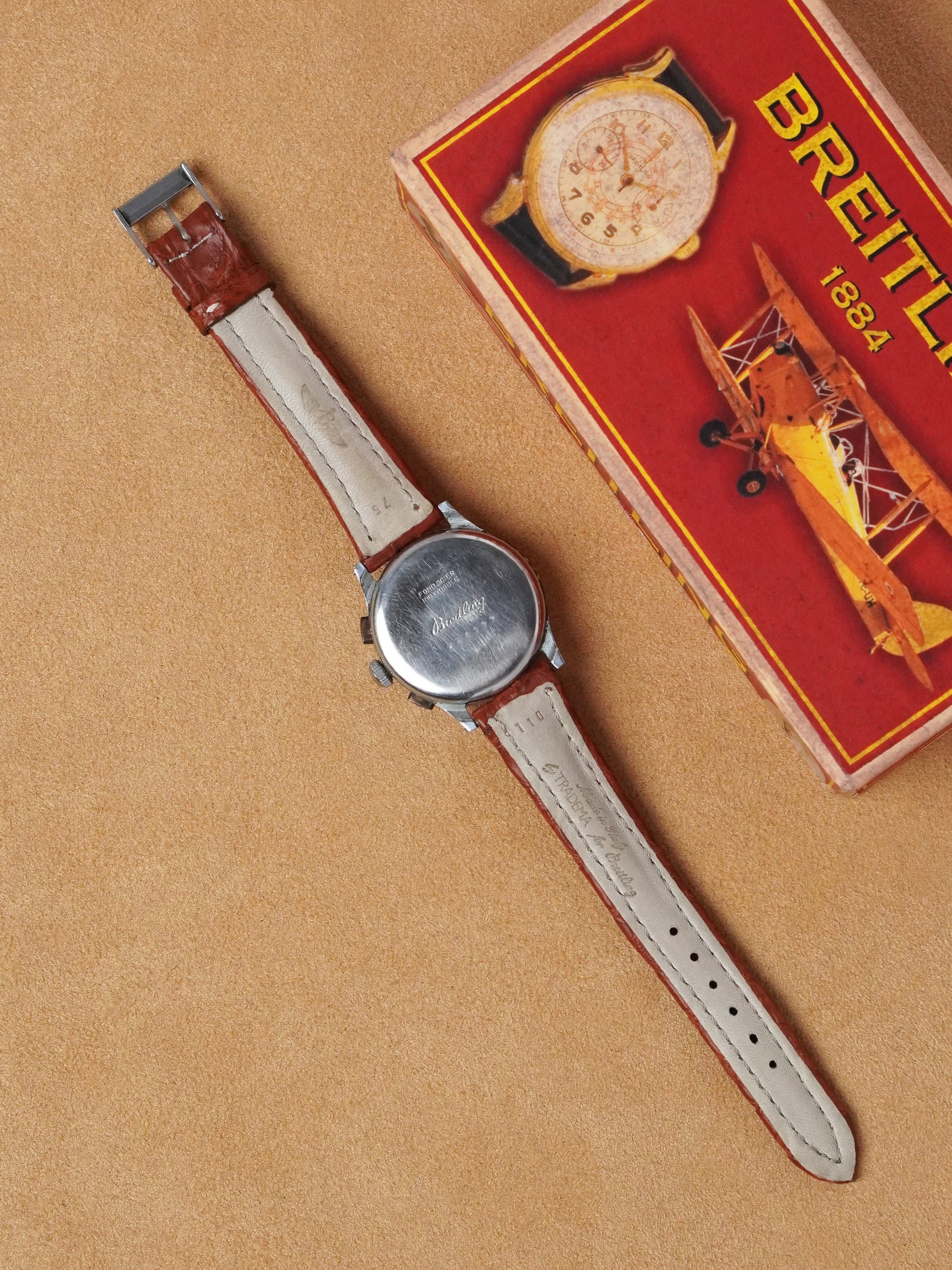 Breitling Chronograph 178 - Chrome-Plated Case, White Dial, Manual, Box Only (1947)