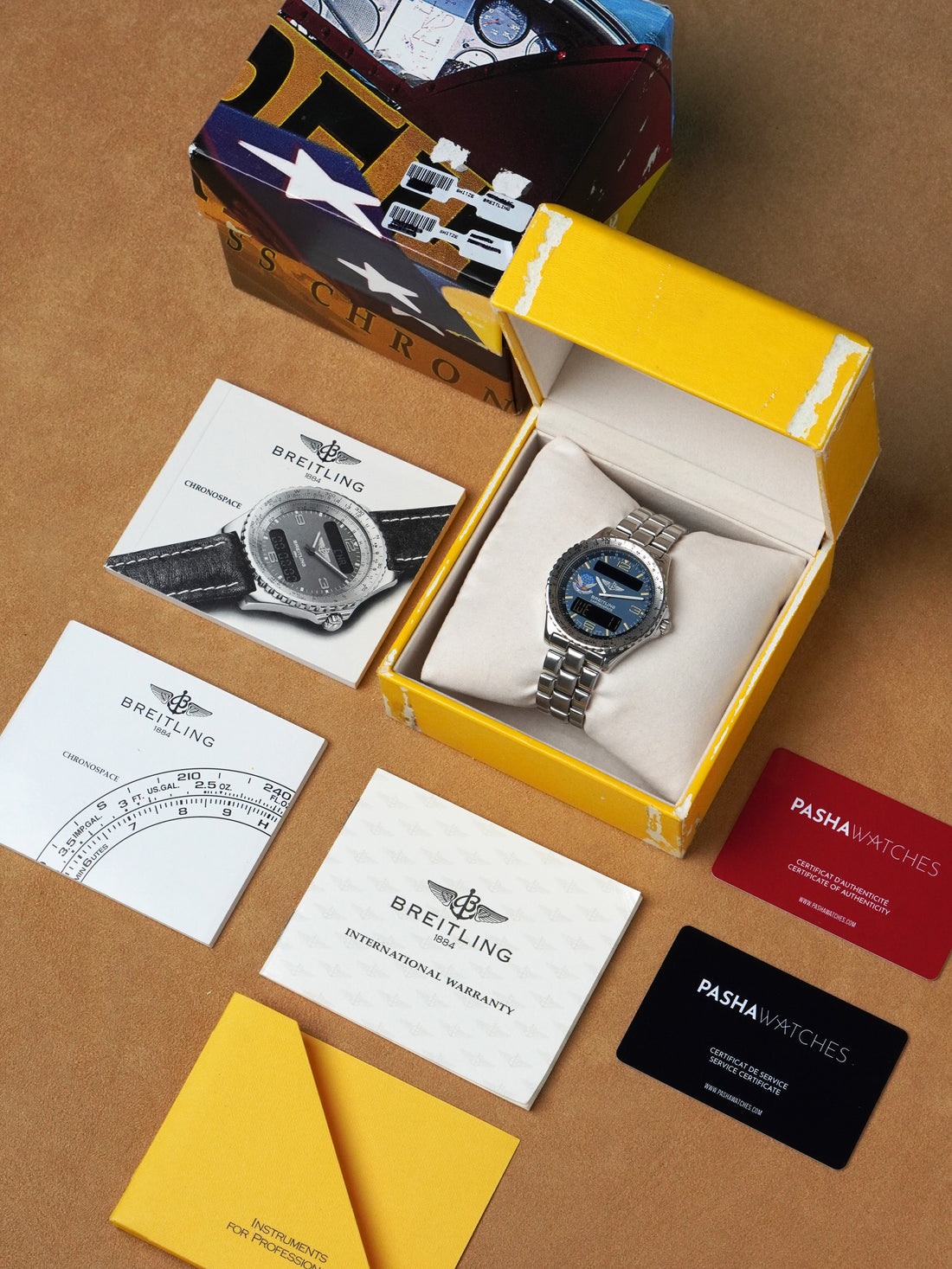 Breitling Chronospace "Blue Impulse" A56012.1 - Stainless Steel, Quartz, Full Set (1995)