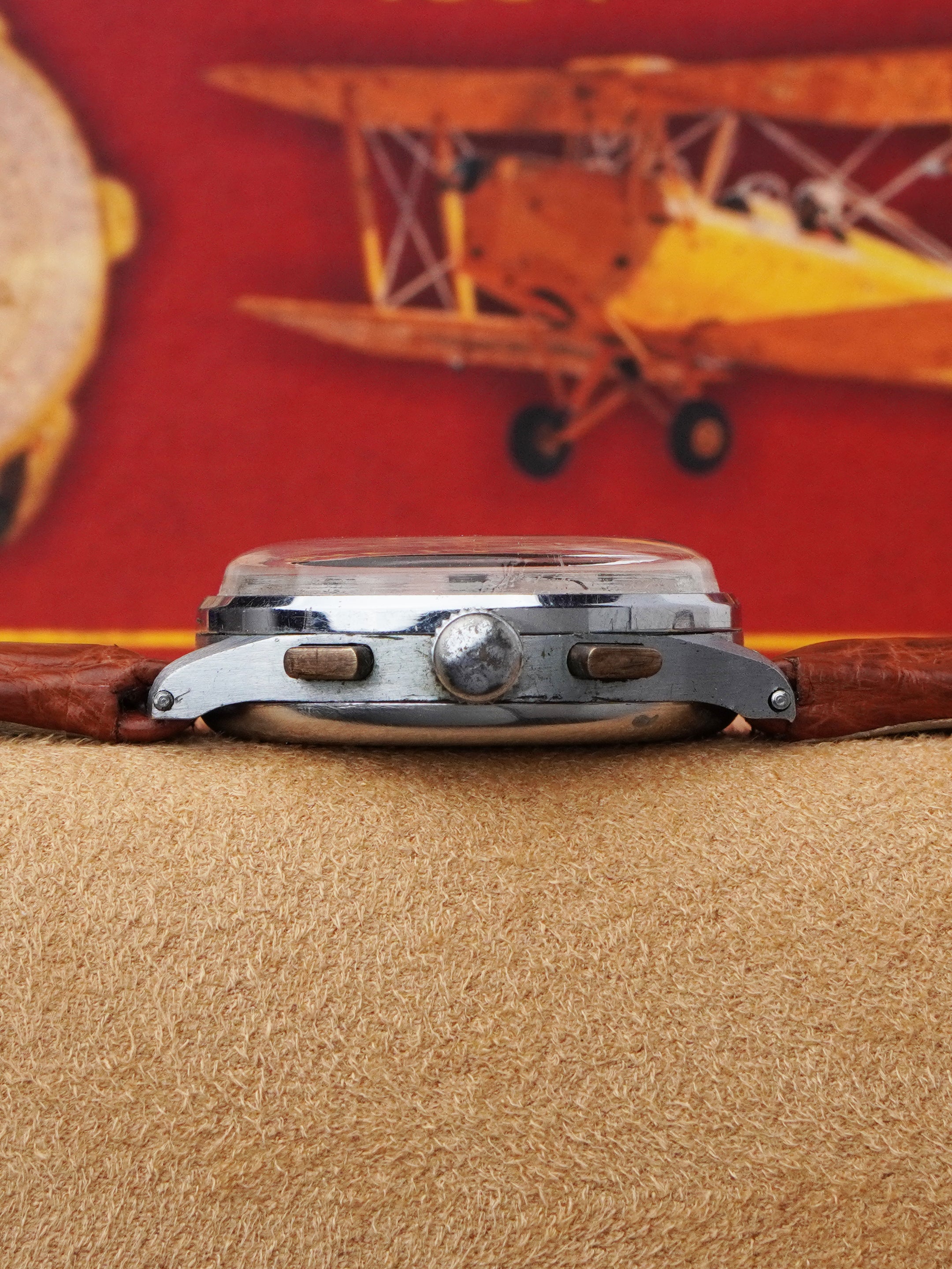 Breitling Chronograph 178 - Chrome-Plated Case, White Dial, Manual, Box Only (1947)