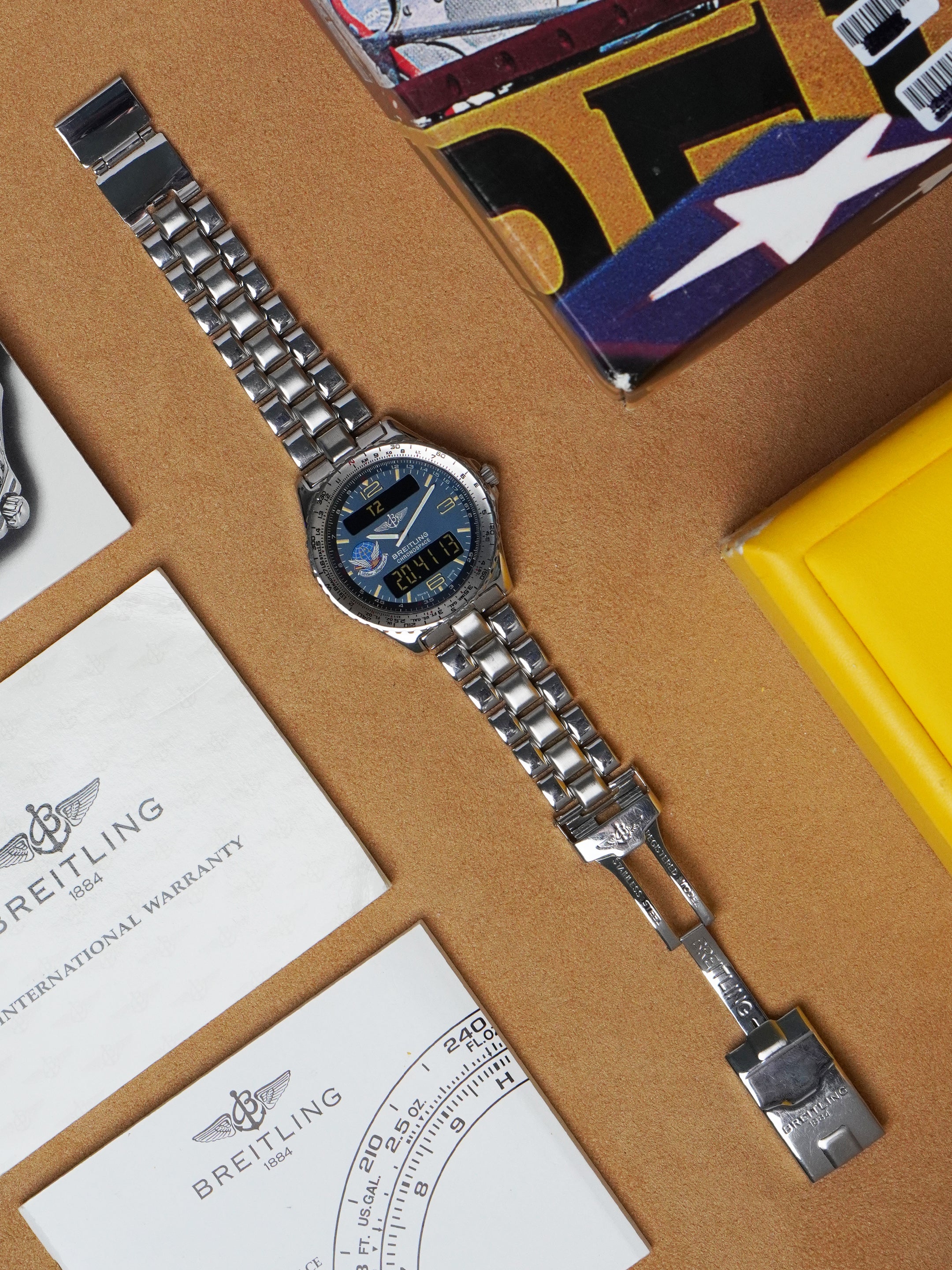 Breitling Chronospace "Blue Impulse" A56012.1 - Stainless Steel, Quartz, Full Set (1995)
