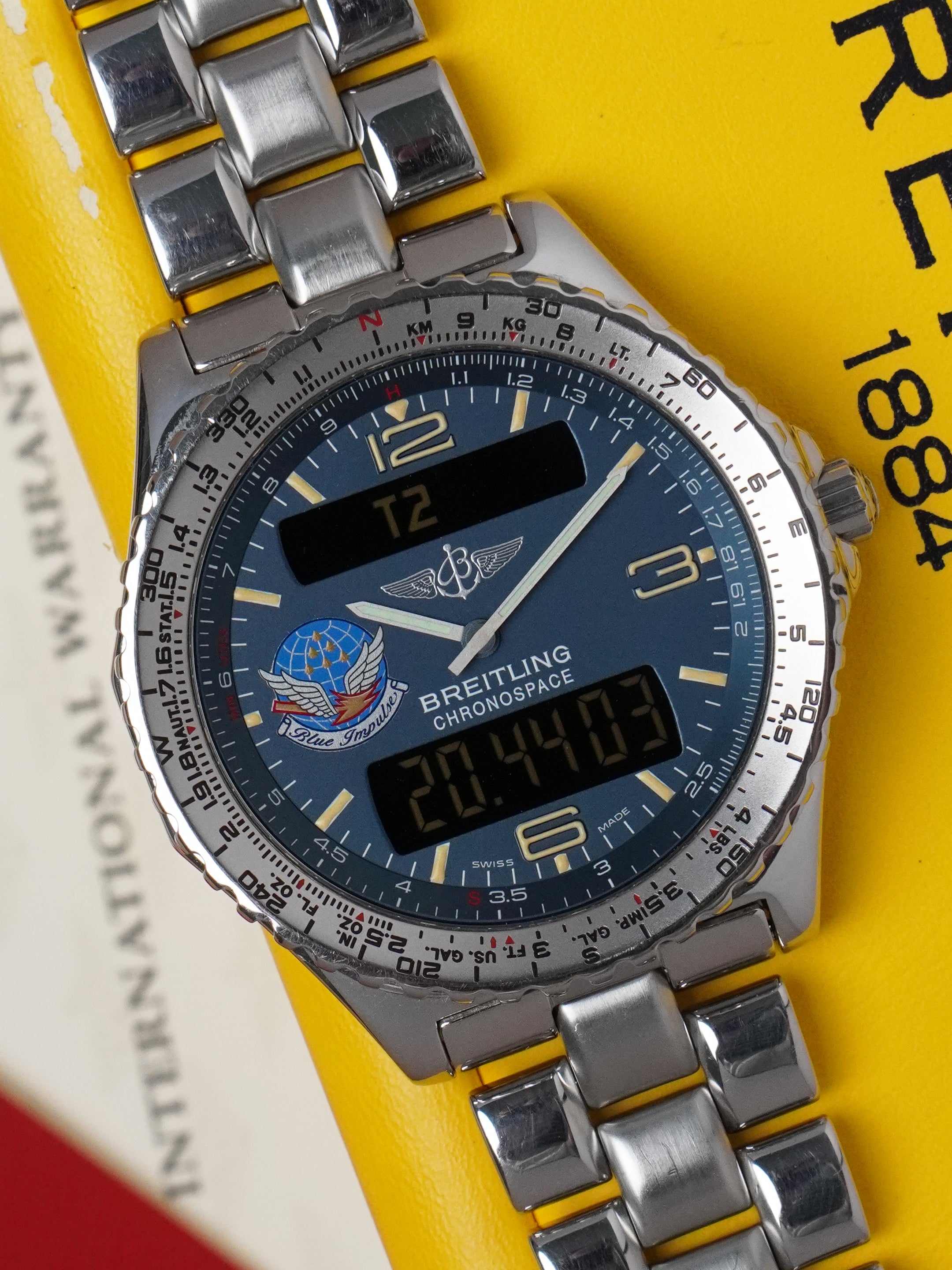 Breitling Chronospace "Blue Impulse" A56012.1 - Stainless Steel, Quartz, Full Set (1995)