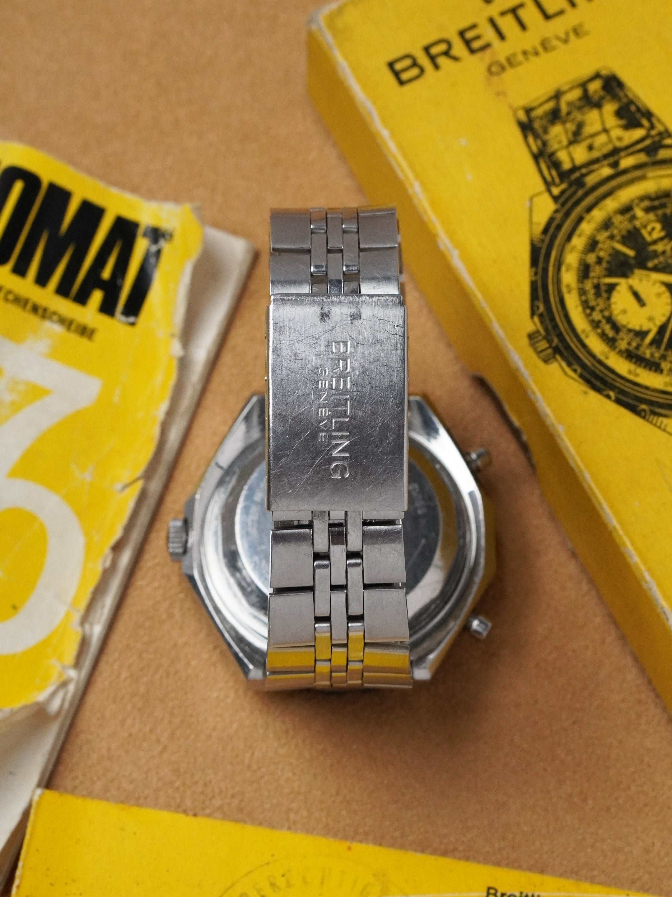 Breitling Chronomat "Pizza" 1808 - Stainless Steel, Black Dial, Automatic, Full Set (1970)
