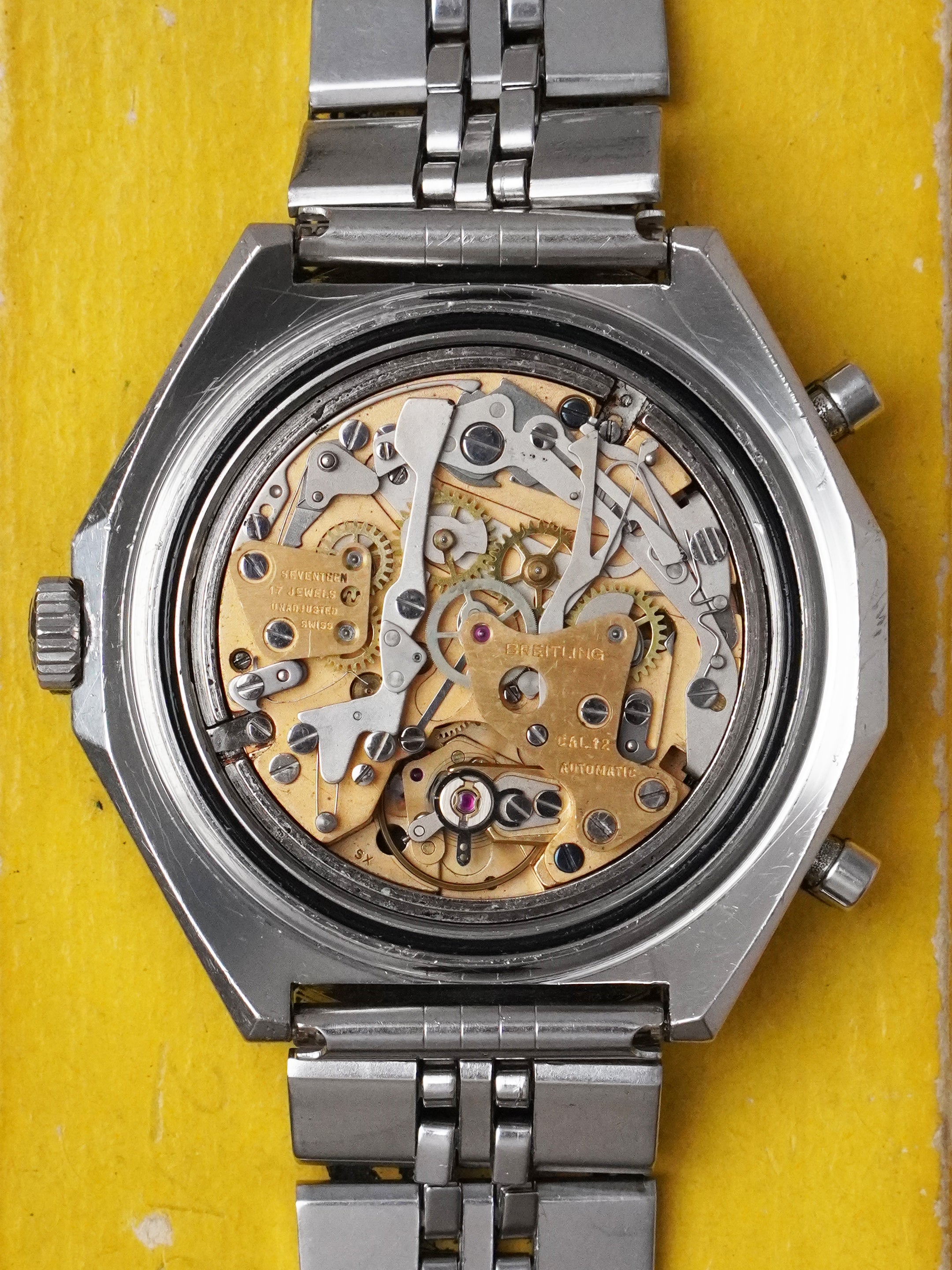 Breitling Chronomat "Pizza" 1808 - Stainless Steel, Black Dial, Automatic, Full Set (1970)