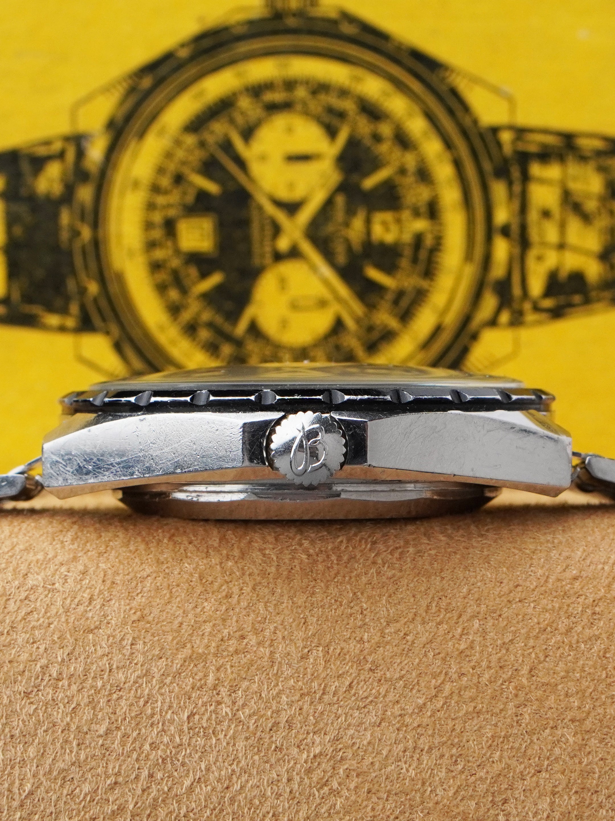 Breitling Chronomat "Pizza" 1808 - Stainless Steel, Black Dial, Automatic, Full Set (1970)