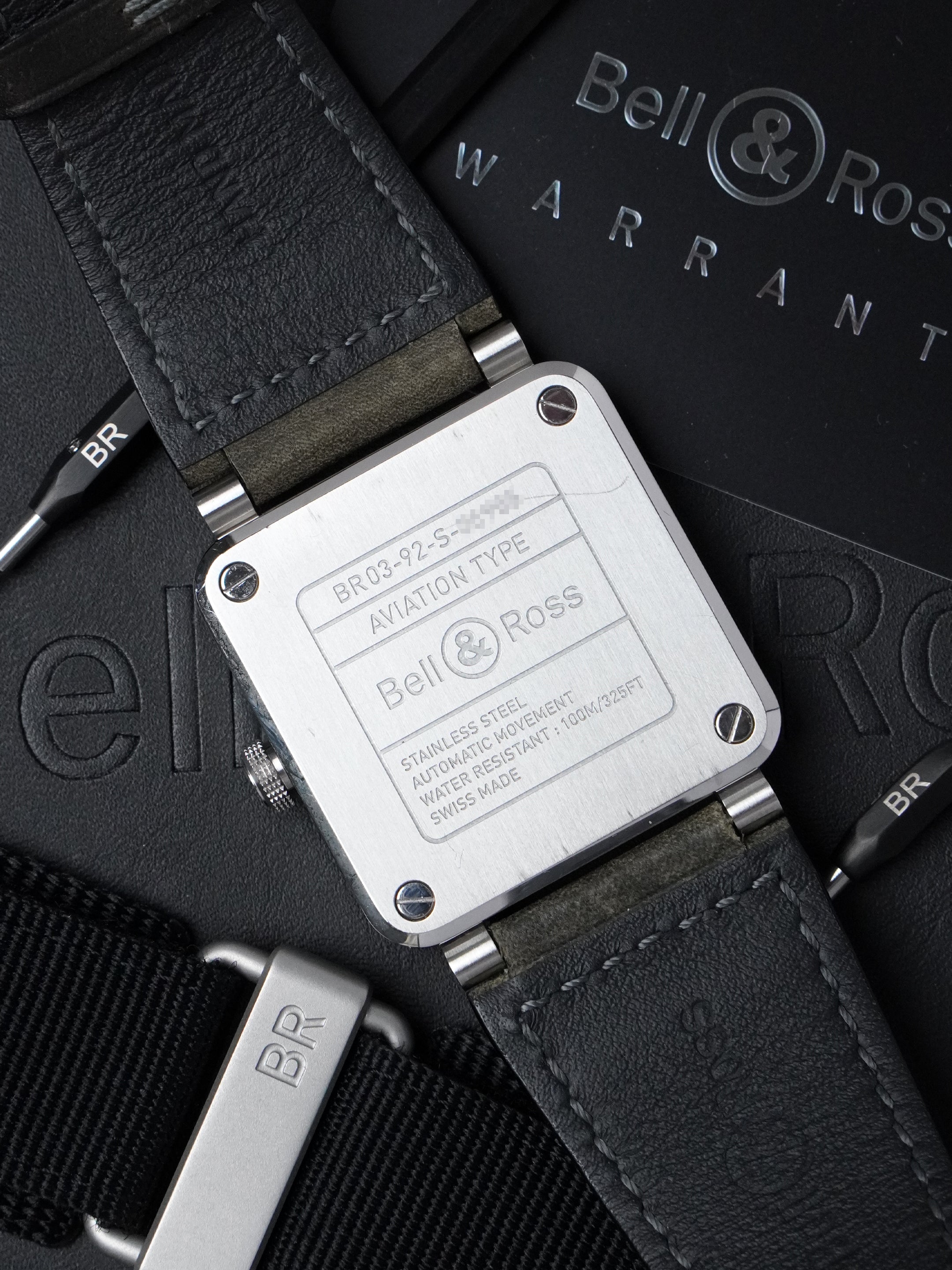 Bell & Ross BR 03-92 Steel Grey Lum BR0392-GC3-ST/SCA - Grey Dial, Automatic, Full Set (2024)