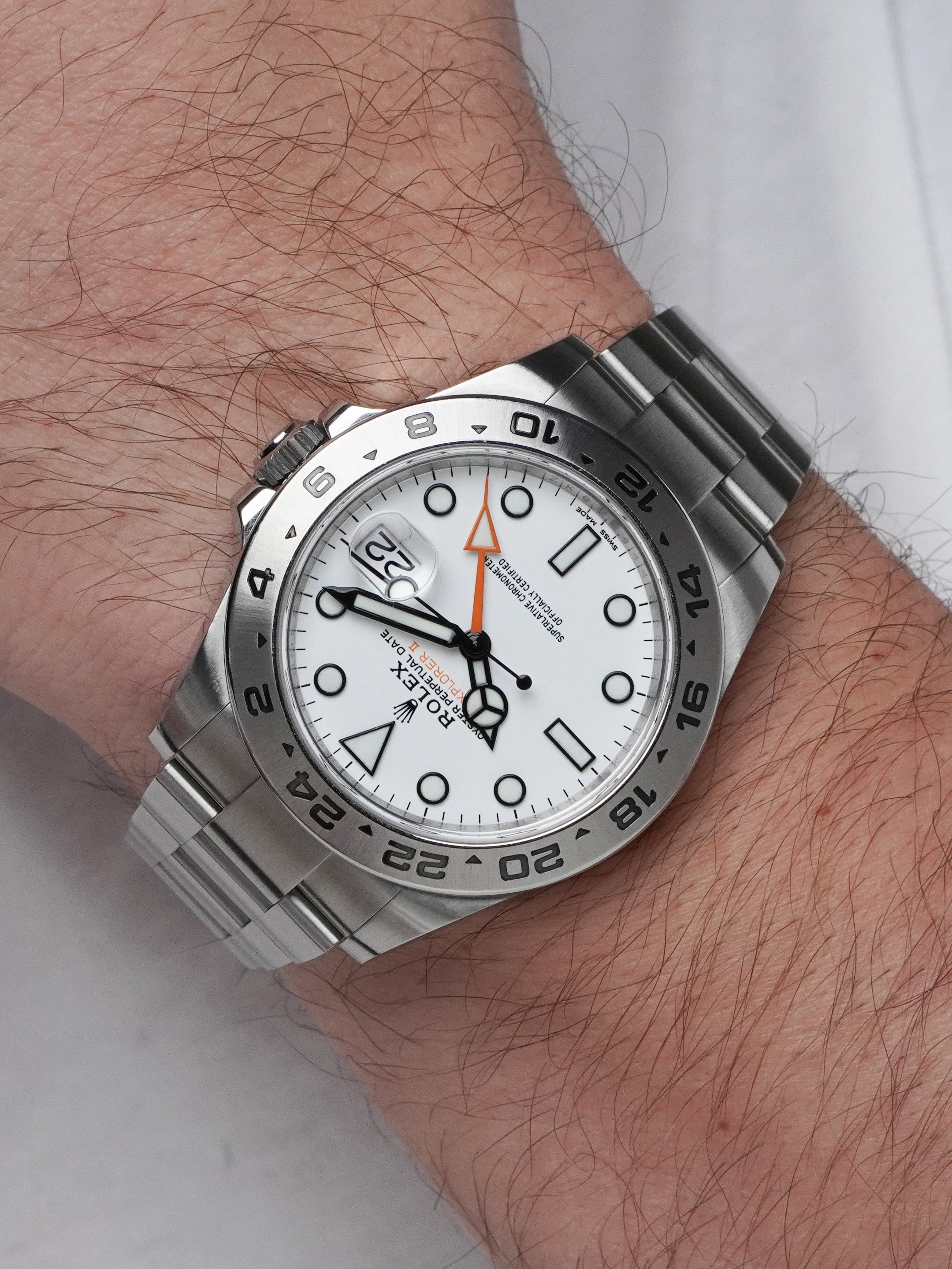 Rolex Explorer II "Polar" 216570 - Stainless Steel, White Dial, Automatic, Full Set (2017)