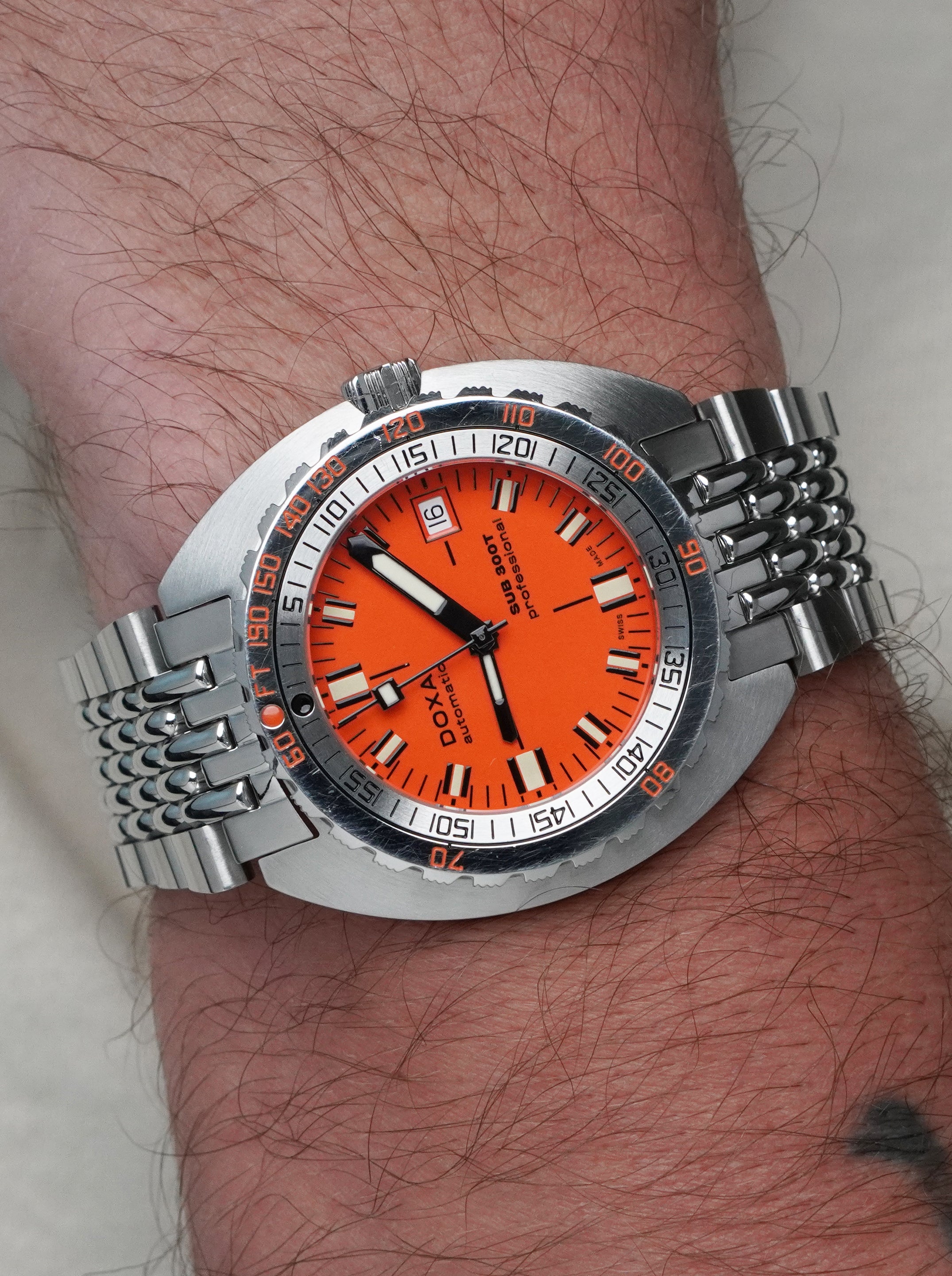Doxa Sub 300T 50th Anniversary Edition 879.10.351.10 - Orange Dial, Automatic, Full Set (2020)