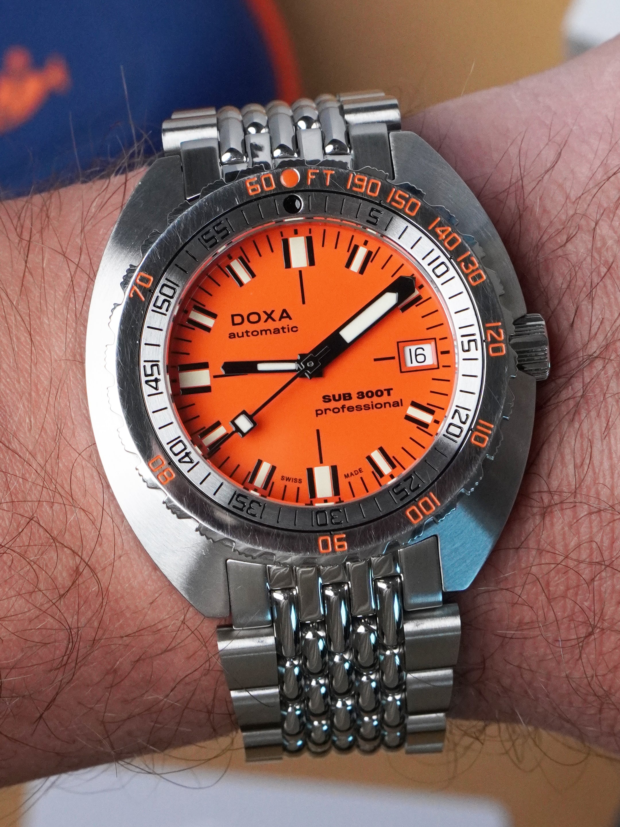 Doxa Sub 300T 50th Anniversary Edition 879.10.351.10 - Orange Dial, Automatic, Full Set (2020)