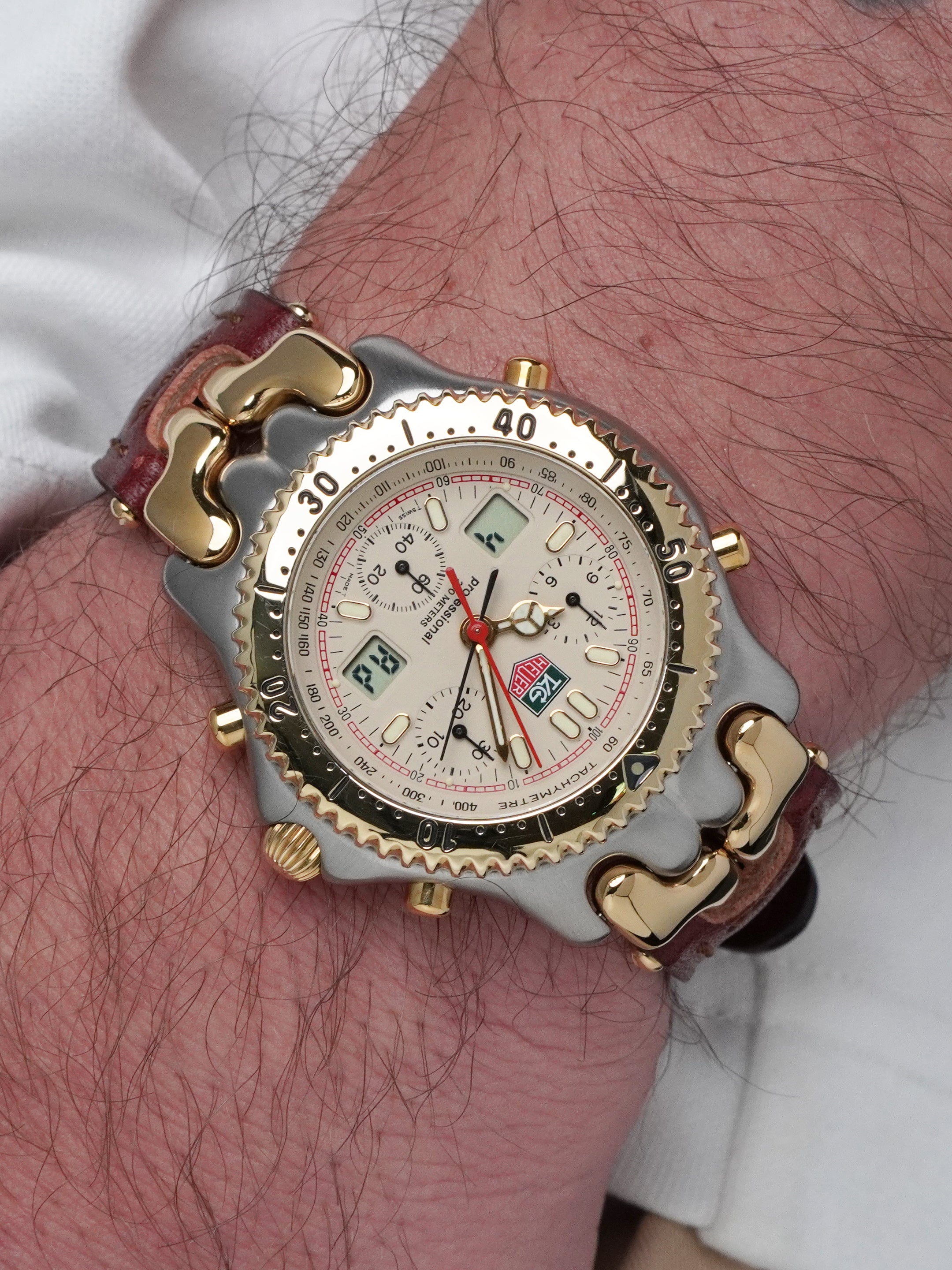 TAG Heuer S/EL Quartz Chronograph CG1123-0 - Ayrton Senna, Quartz, Full Set (1994)