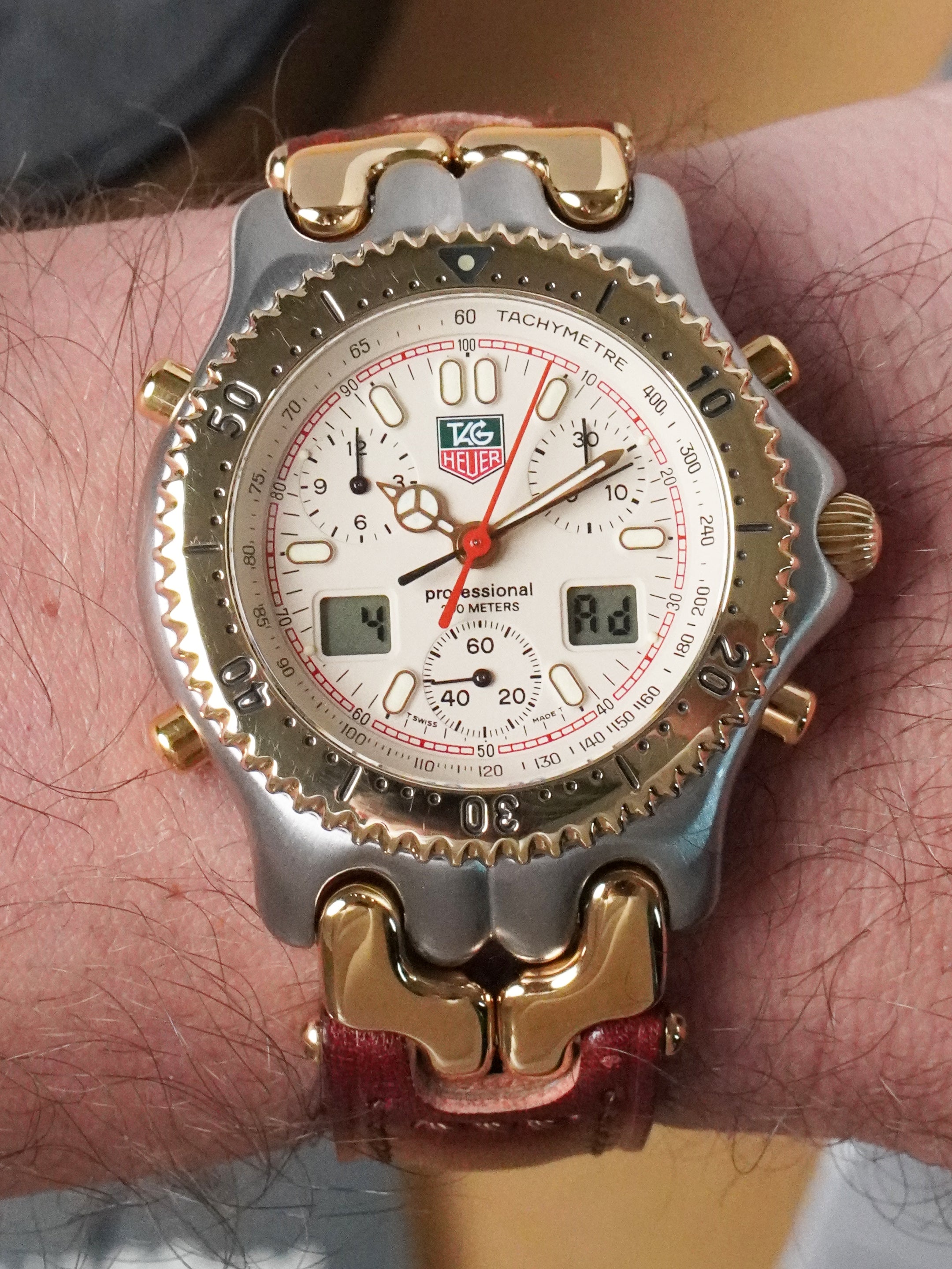 TAG Heuer S/EL Quartz Chronograph CG1123-0 - Ayrton Senna, Quartz, Full Set (1994)