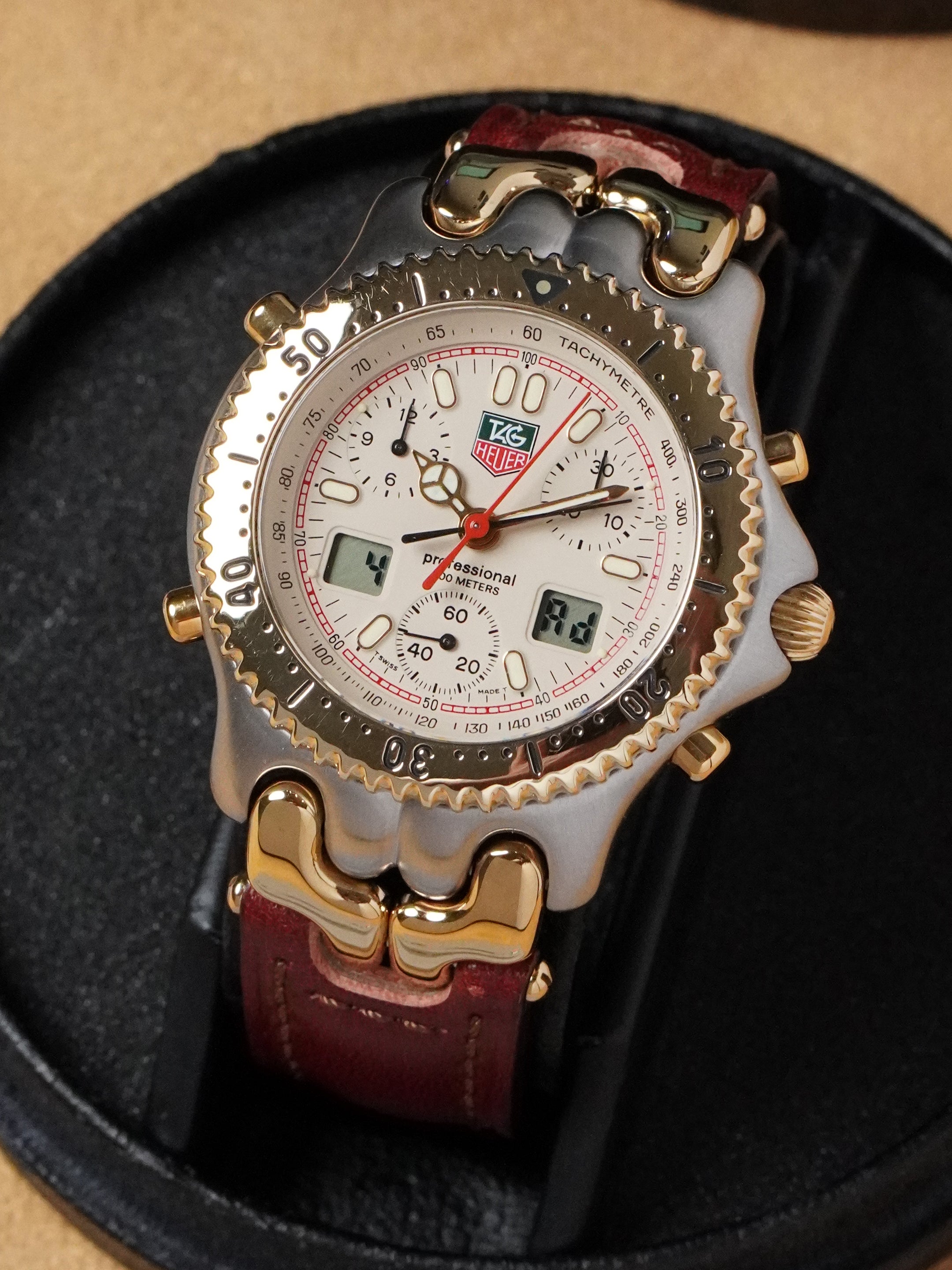 TAG Heuer S/EL Quartz Chronograph CG1123-0 - Ayrton Senna, Quartz, Full Set (1994)