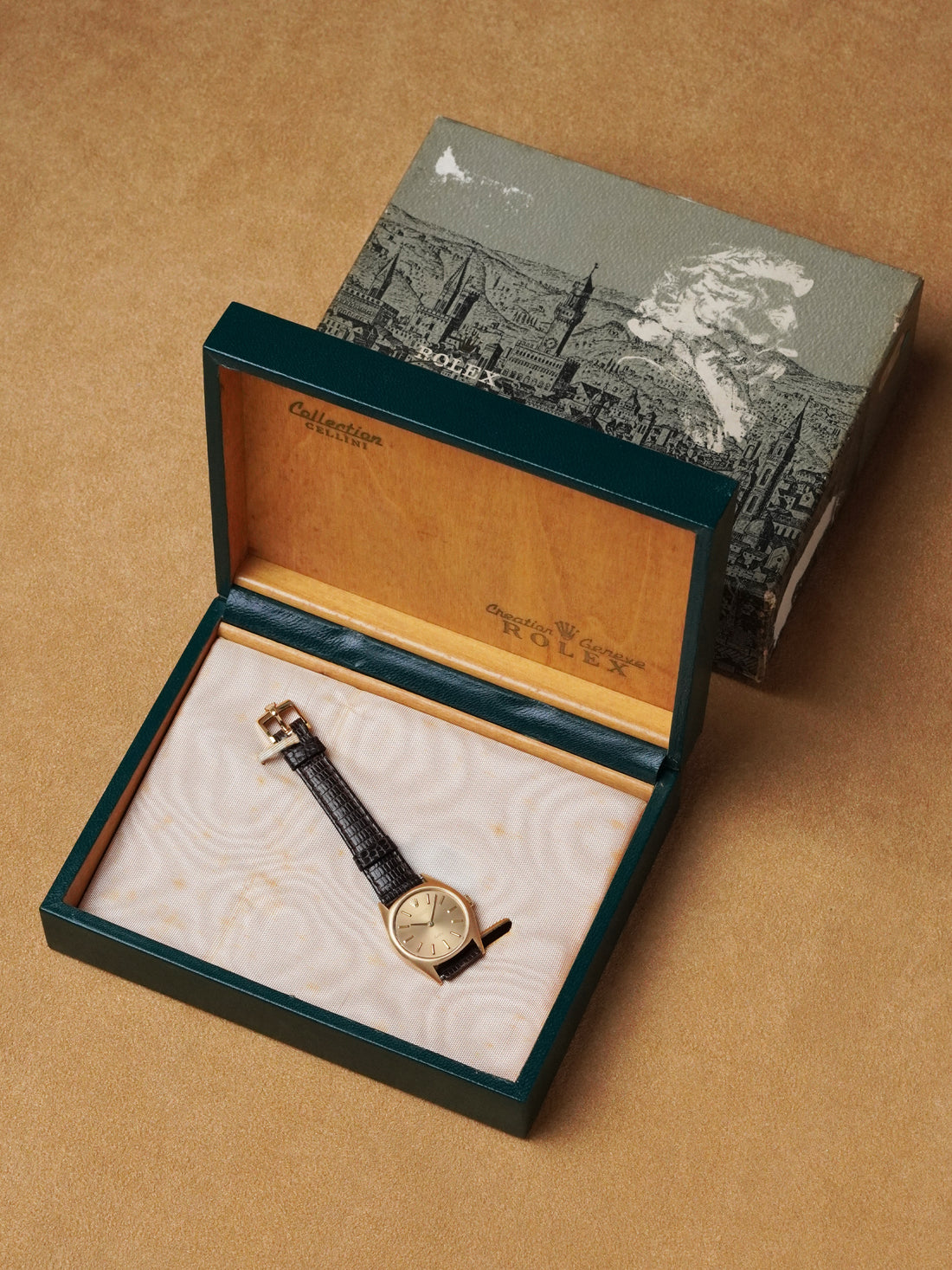 Rolex Cellini 3800 - 18K 750 Yellow Gold, Manual, Box Only (1969)