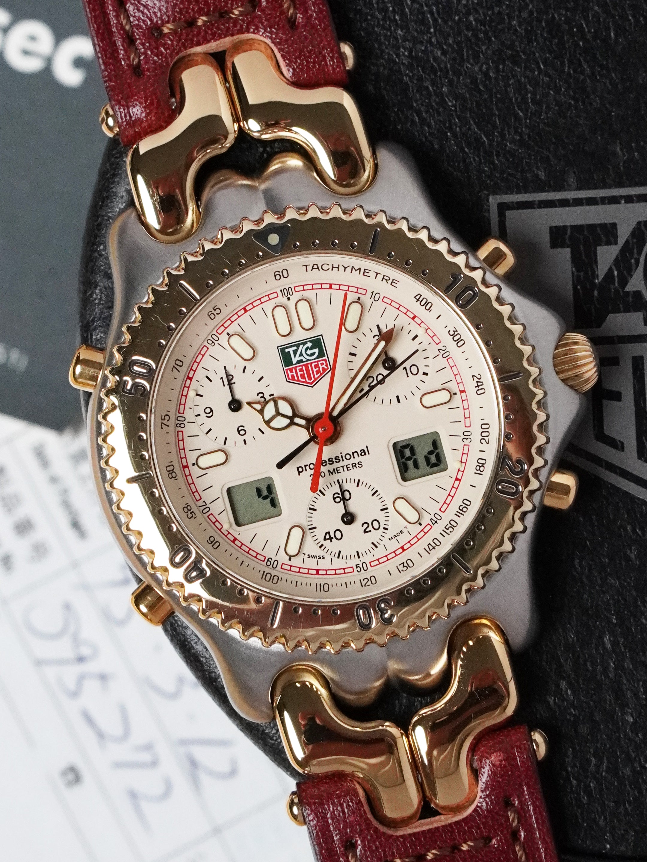 TAG Heuer S/EL Quartz Chronograph CG1123-0 - Ayrton Senna, Quartz, Full Set (1994)