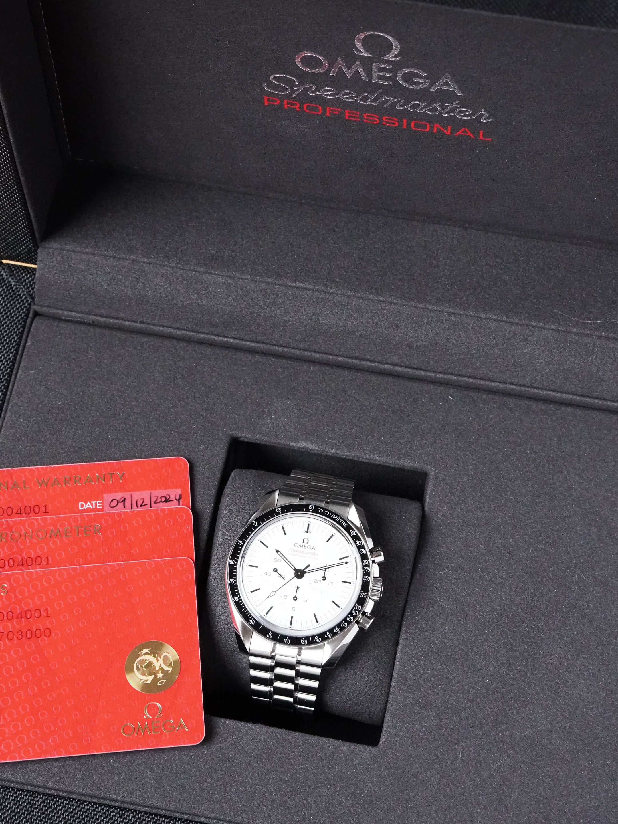 Omega Speedmaster Professional Moonwatch "White Dial" 310.30.42.50.04.001 - Full Set (2024)