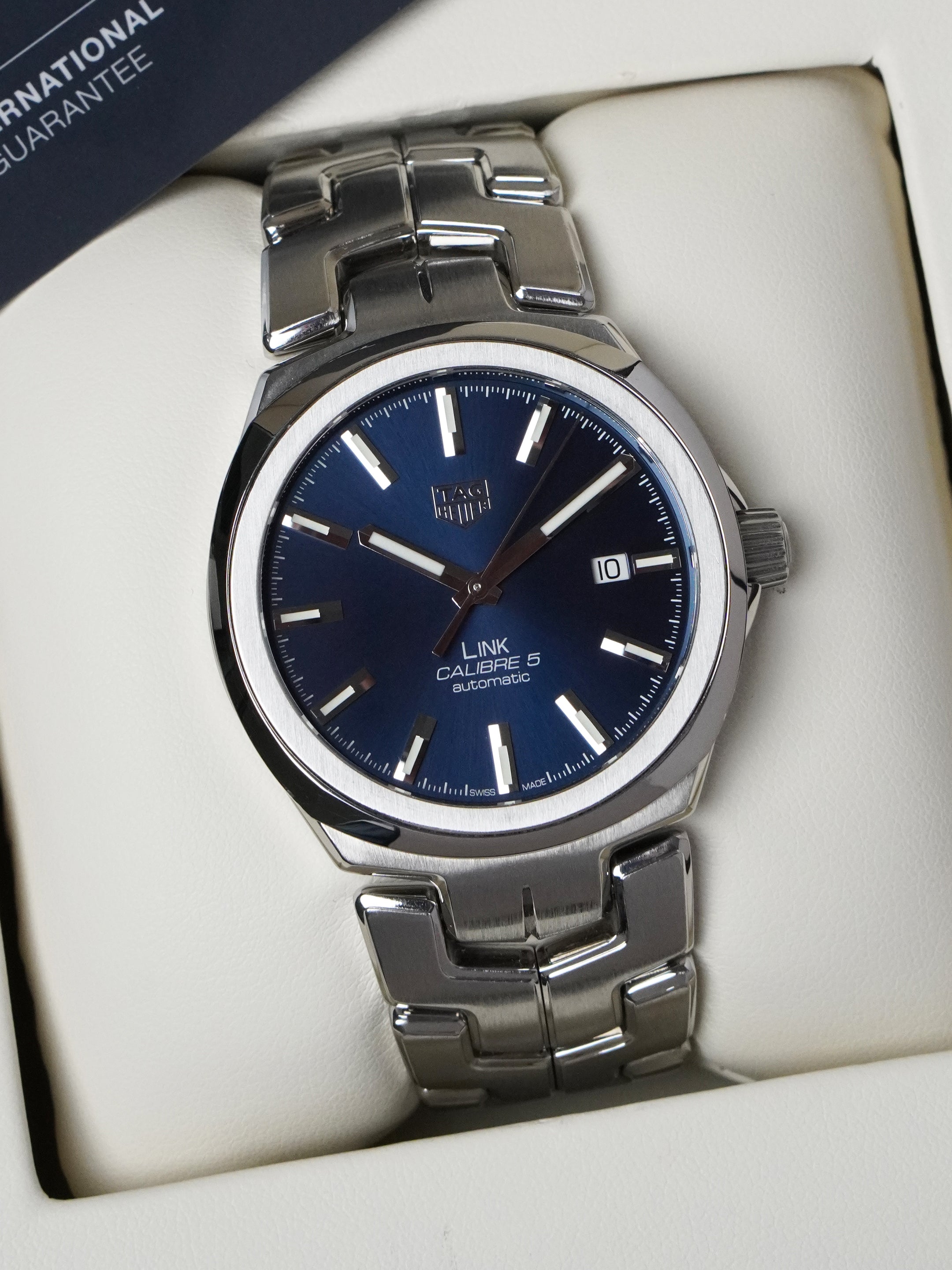TAG Heuer Link WBC2112.BA0603 - Stainless Steel, Blue Dial, Automatic, Full Set (2017)