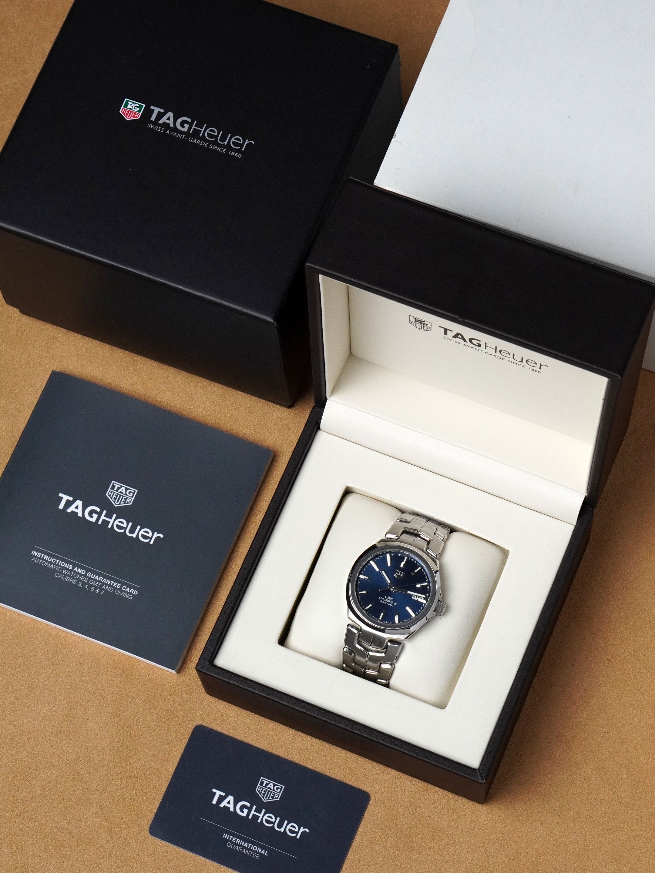 TAG Heuer Link WBC2112.BA0603 - Stainless Steel, Blue Dial, Automatic, Full Set (2017)