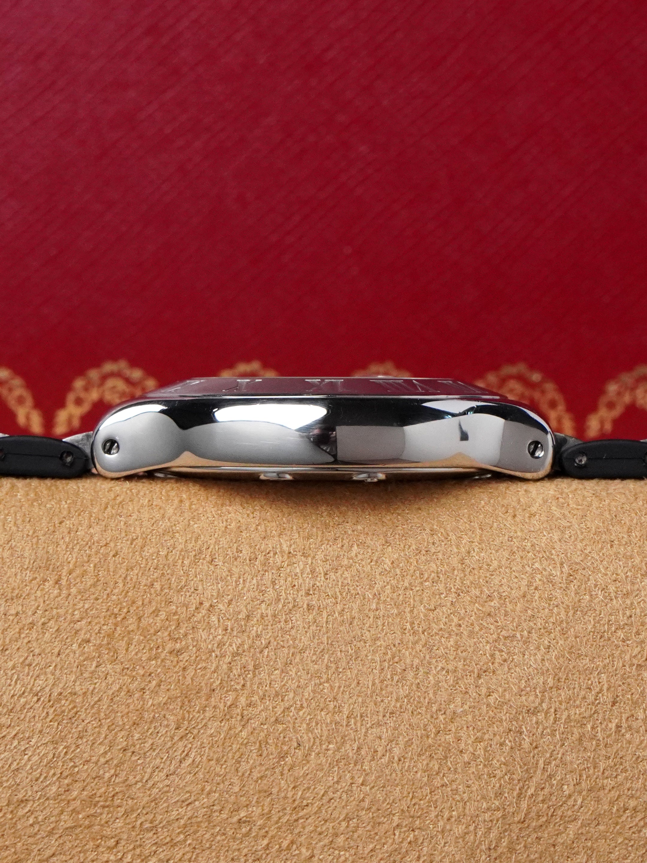 Cartier 21 Chronoscaph 2424 - Stainless Steel, Black Dial, Quartz, Original Box (2000*)