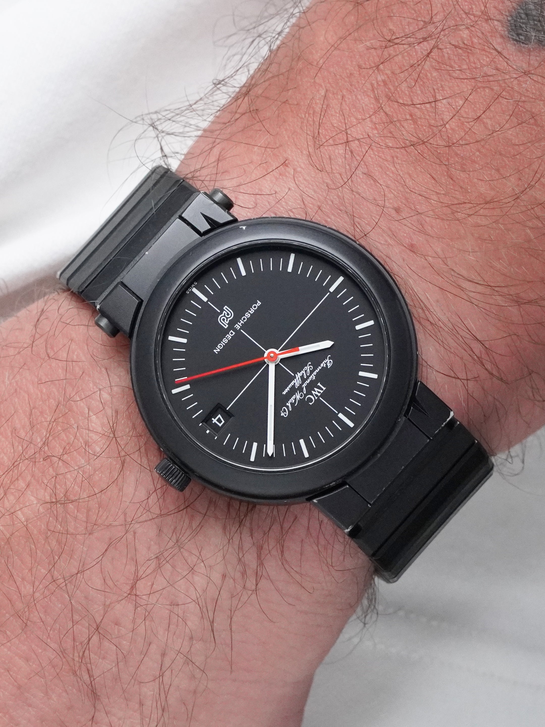 IWC Porsche Design Compass 3510 - PVD-coated Aluminium, Automatic, Full Set (1980)
