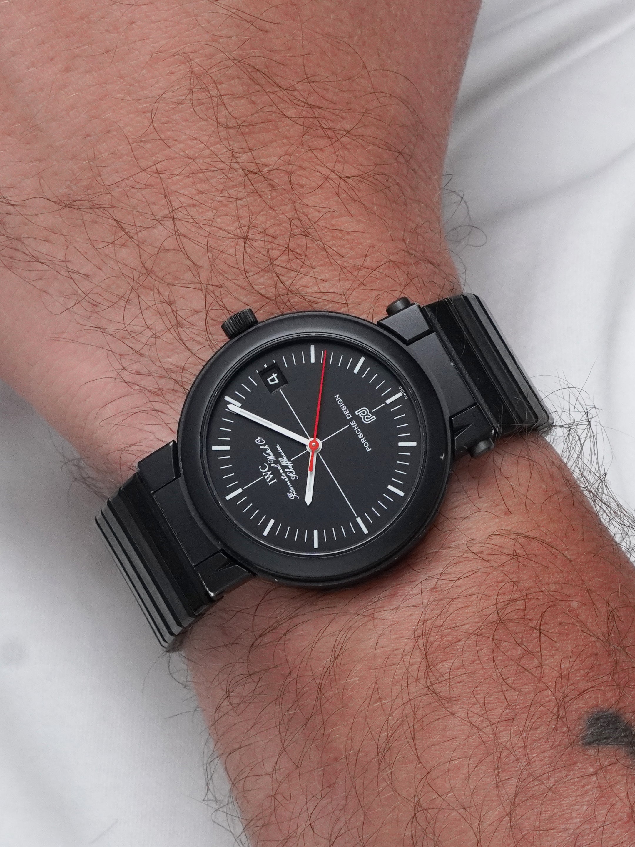 IWC Porsche Design Compass 3510 - PVD-coated Aluminium, Automatic, Full Set (1980)