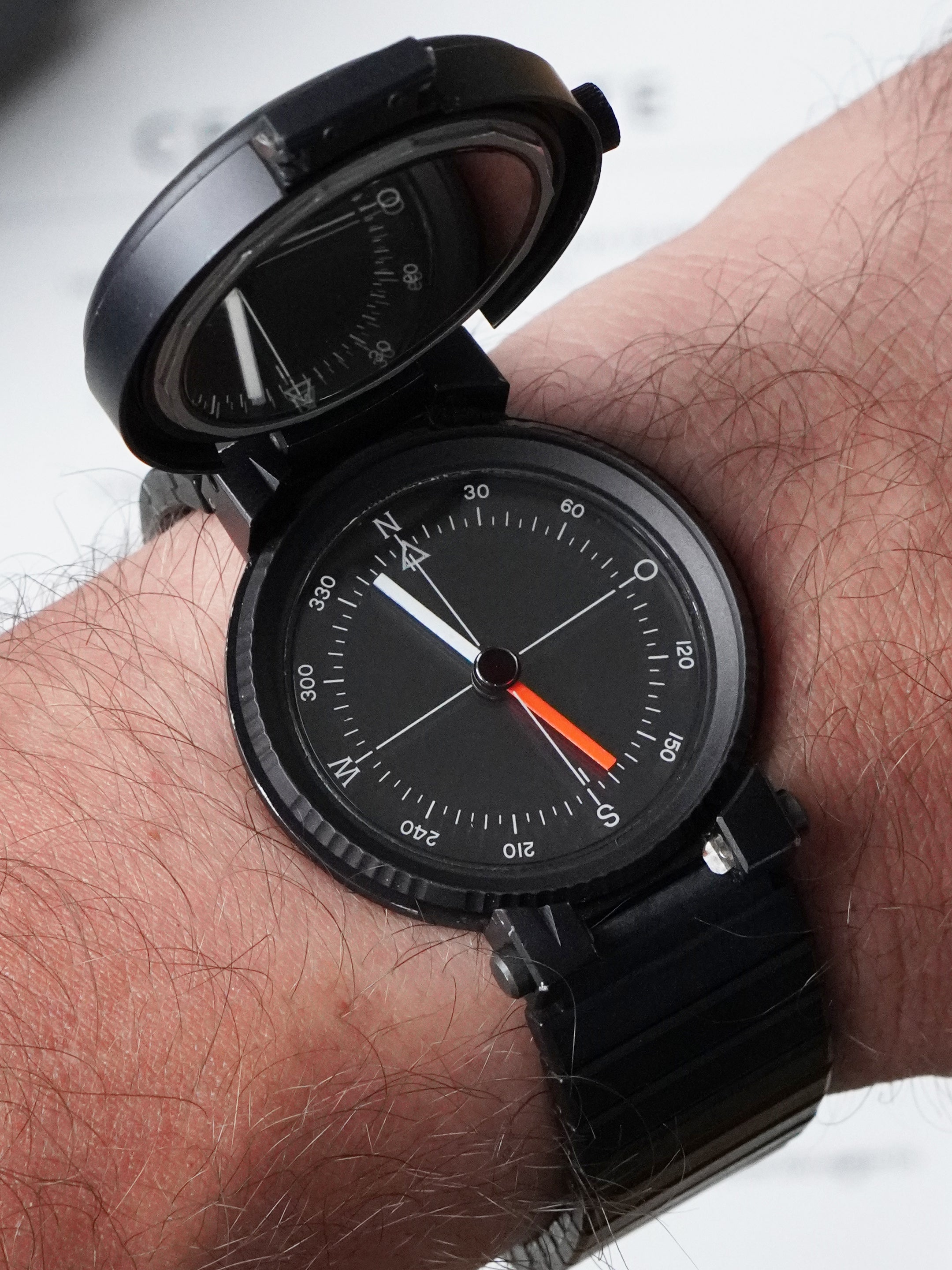 IWC Porsche Design Compass 3510 - PVD-coated Aluminium, Automatic, Full Set (1980)