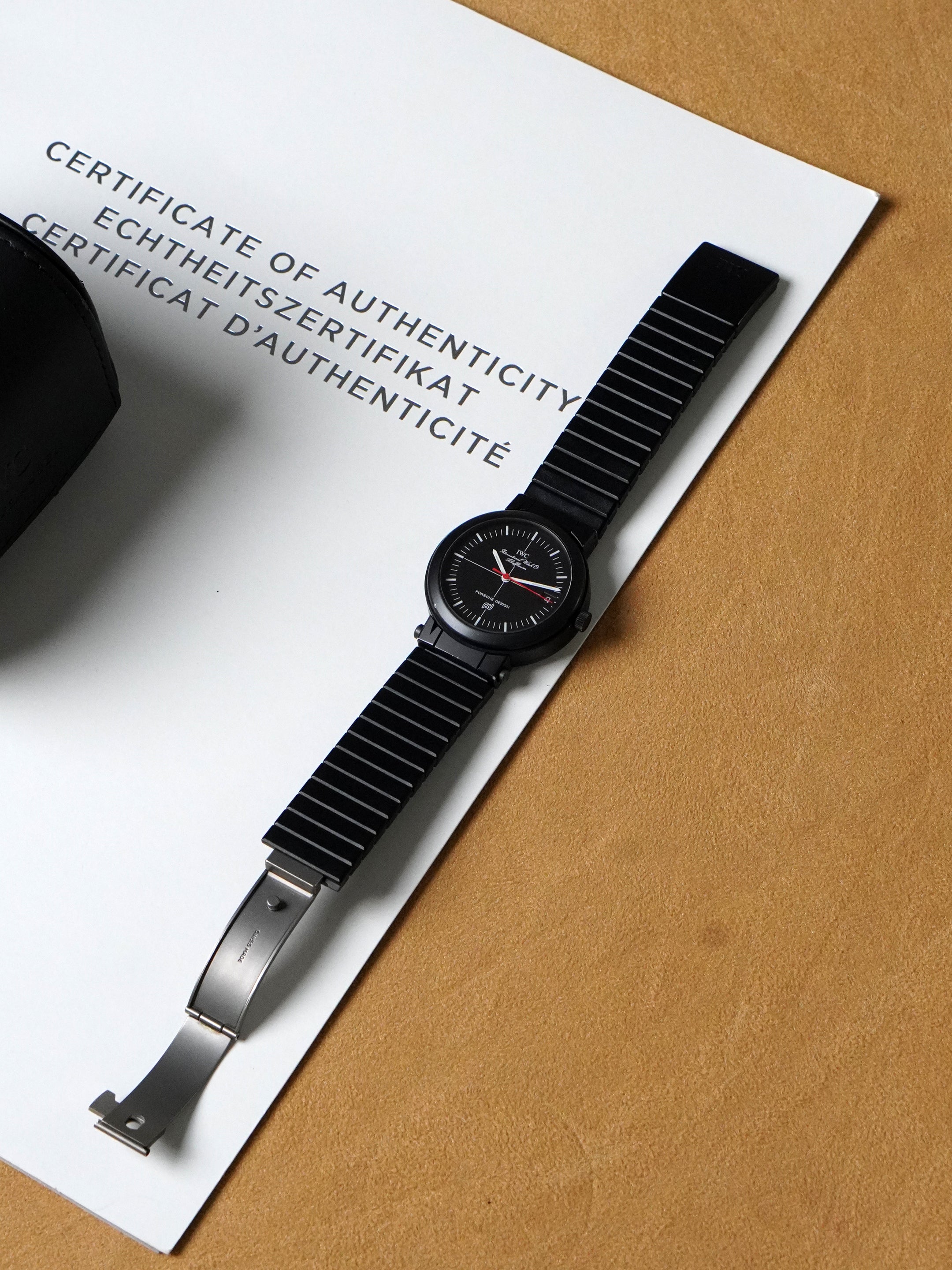 IWC Porsche Design Compass 3510 - PVD-coated Aluminium, Automatic, Full Set (1980)