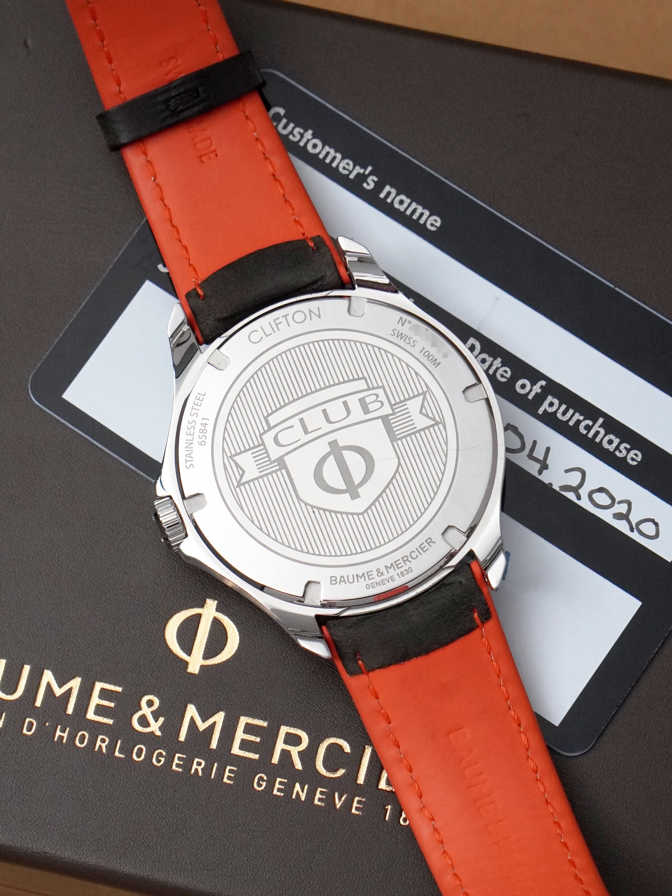 Baume & Mercier Clifton Club M0A10411 - Stainless Steel, Black Dial, Quartz, Full Set (2020)