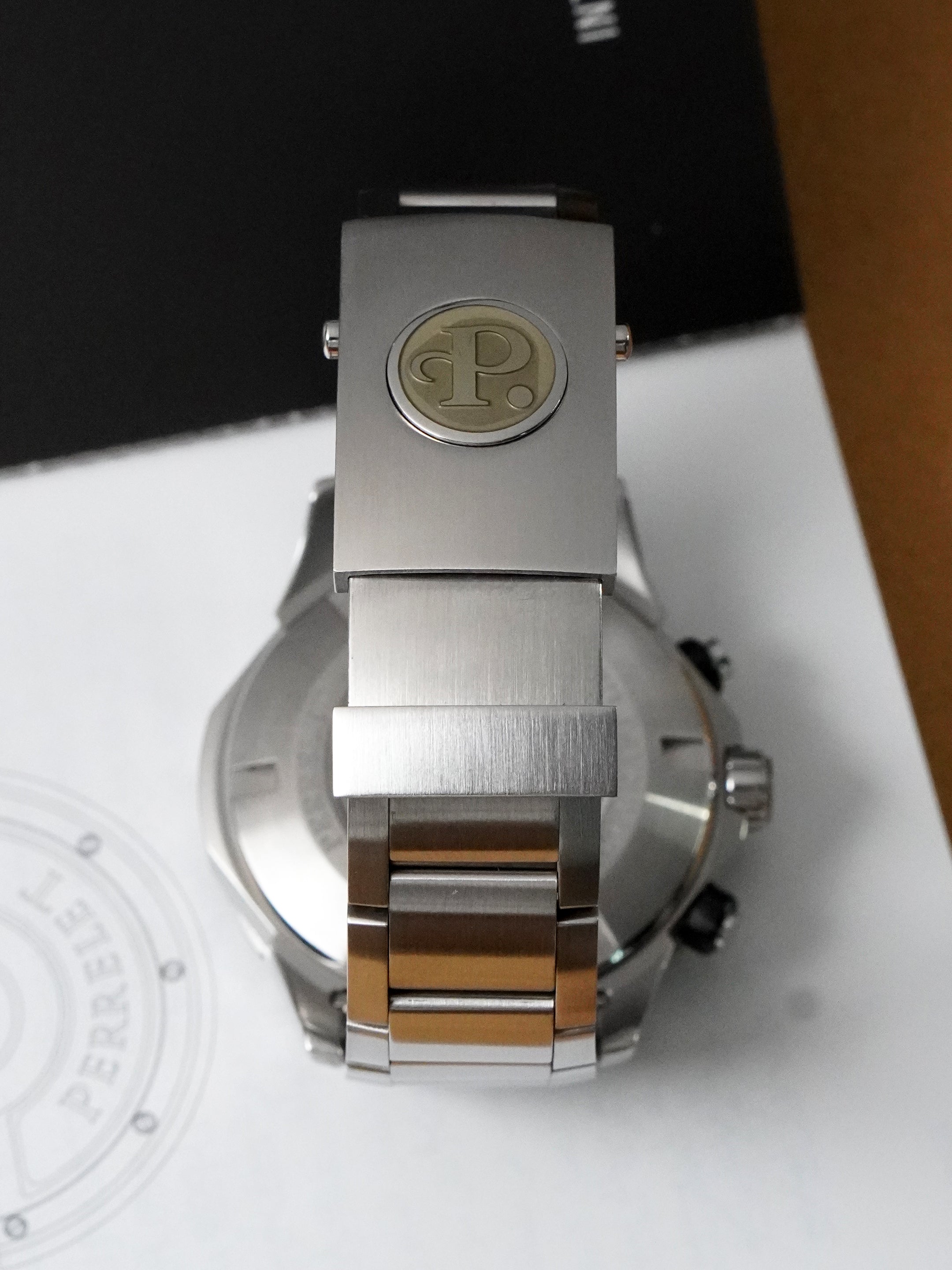 Perrelet Seacraft GMT A1055/A - Stainless Steel, White Dial, Automatic, Full Set (2011)
