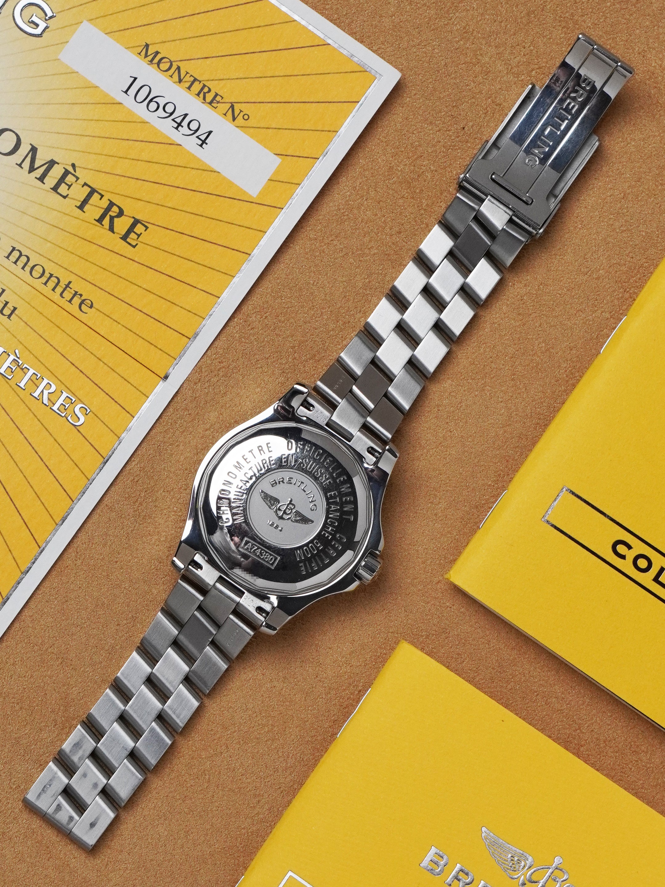 Breitling Colt A74380 - Stainless Steel, Blue Dial, Quartz, Full Set (2008)