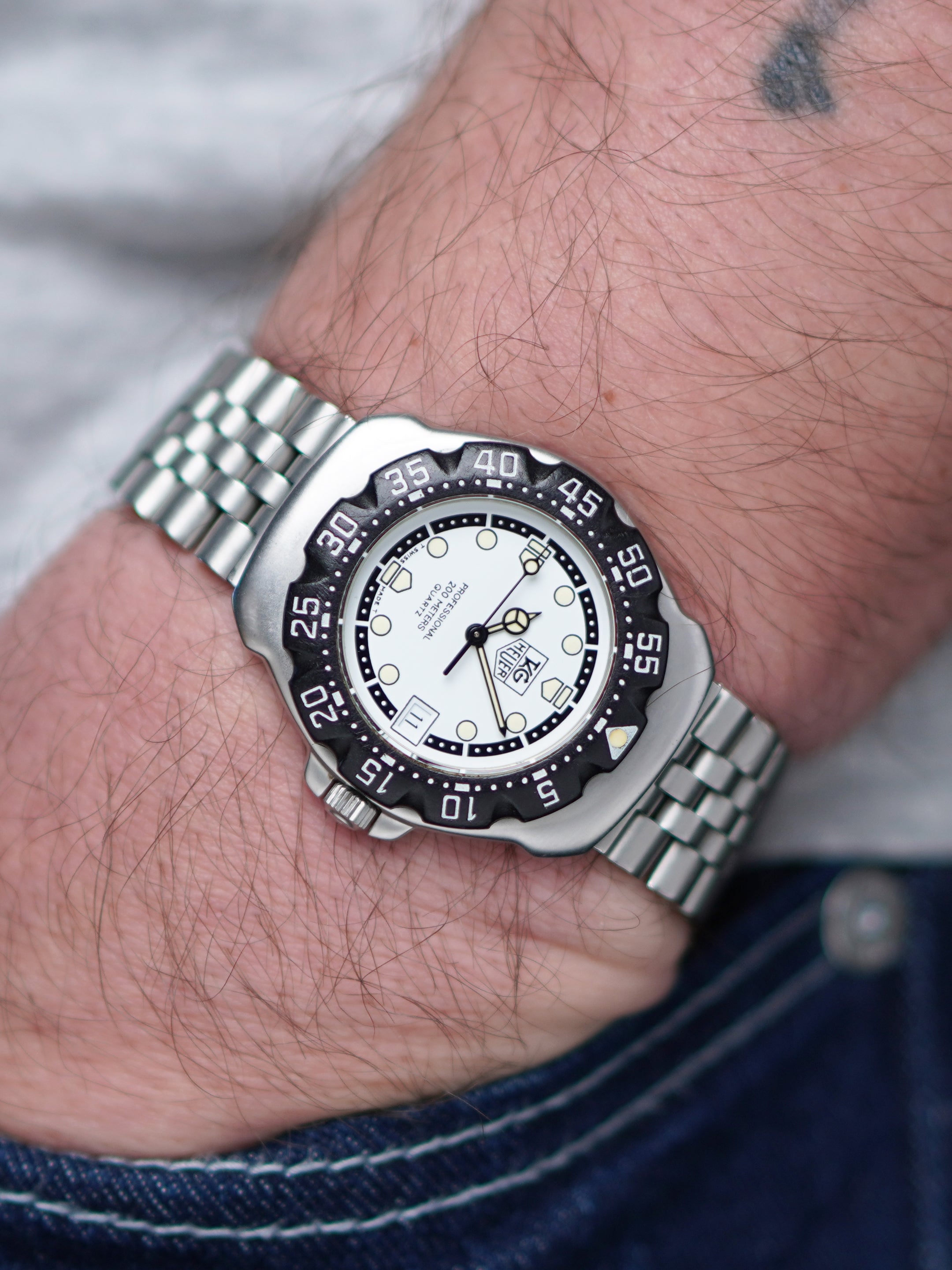 TAG Heuer Formula 1 Quartz WA1218 - Stainless Steel, White Dial, Quartz, Watch Only (1996)