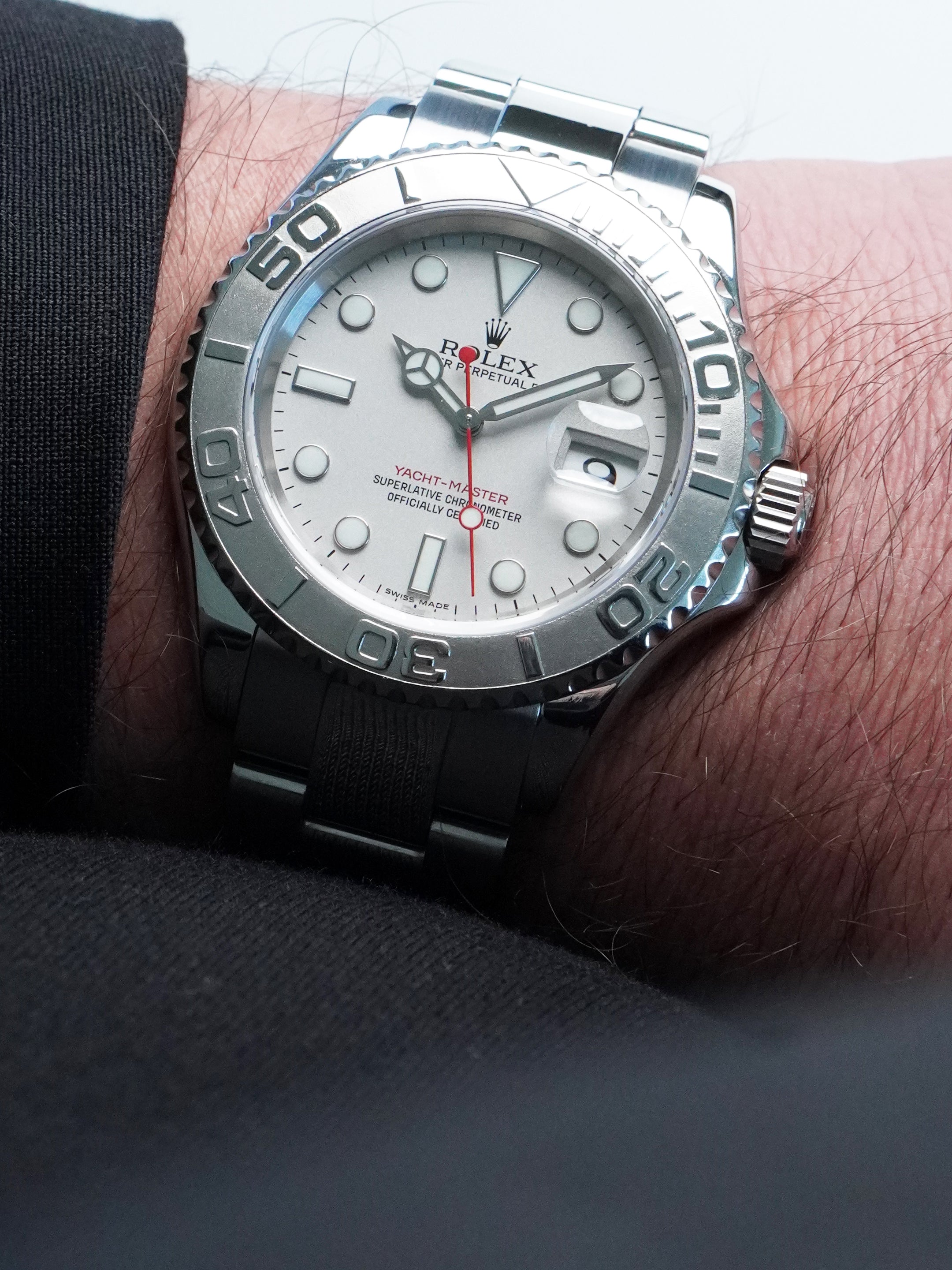Rolex Yacht-Master 40 "Rolesium" 16622 - SS/Platinum, Platinum Dial, Automatic (2004)