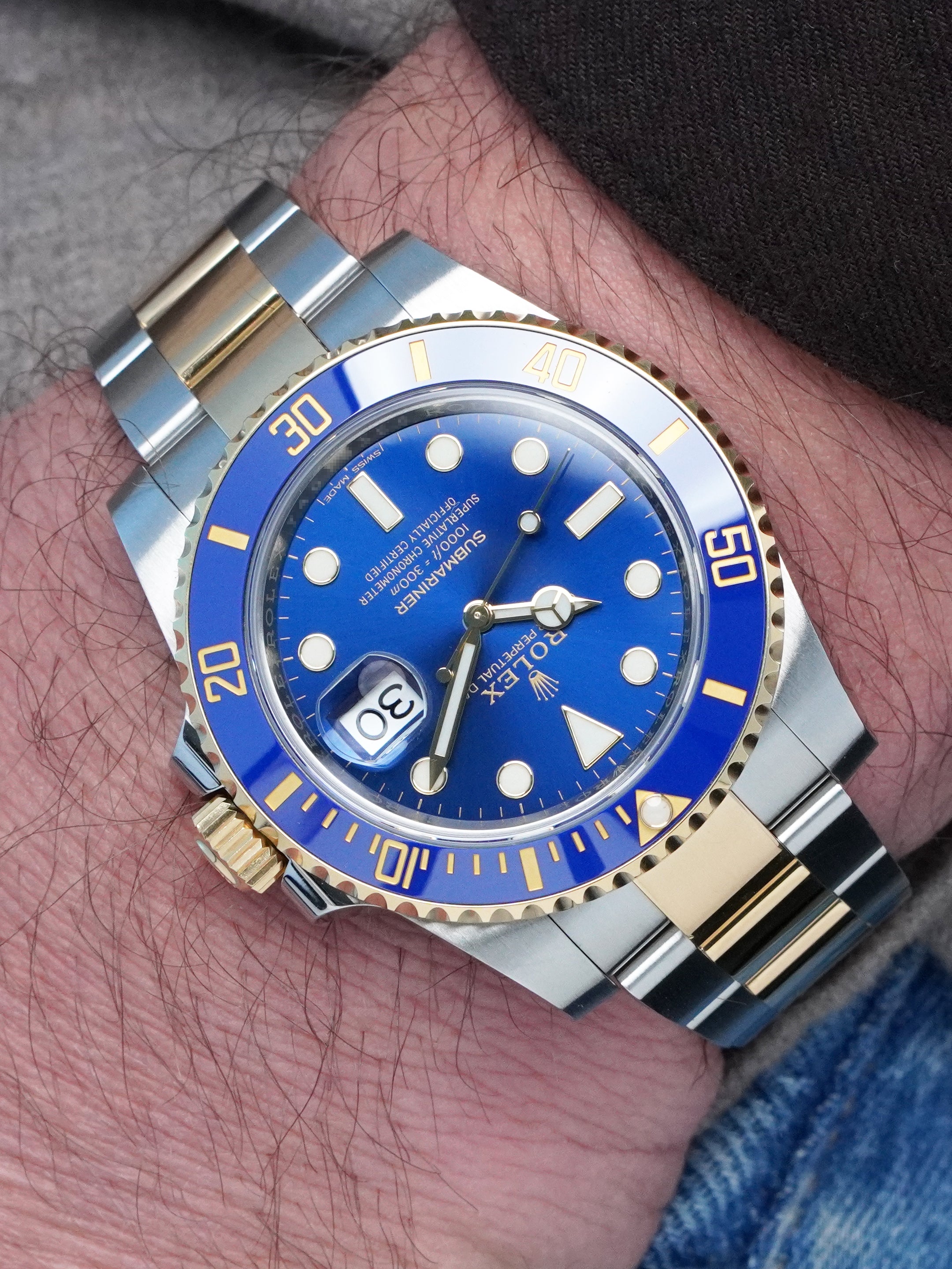 Rolex Submariner Date “Bluesy” 116613LB - SS/YG, Blue Dial, Automatic, Full Set (2018)