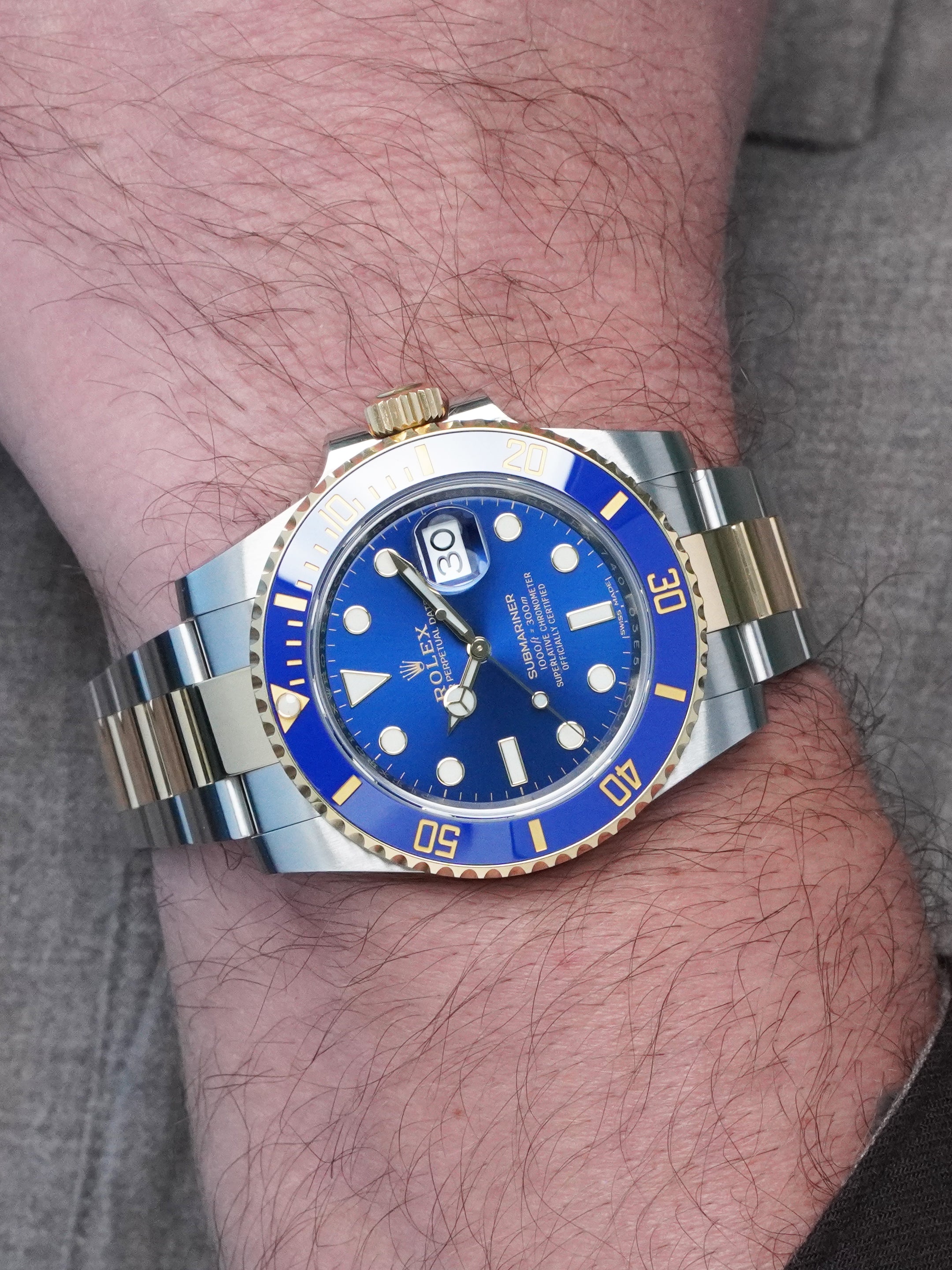 Rolex Submariner Date “Bluesy” 116613LB - SS/YG, Blue Dial, Automatic, Full Set (2018)